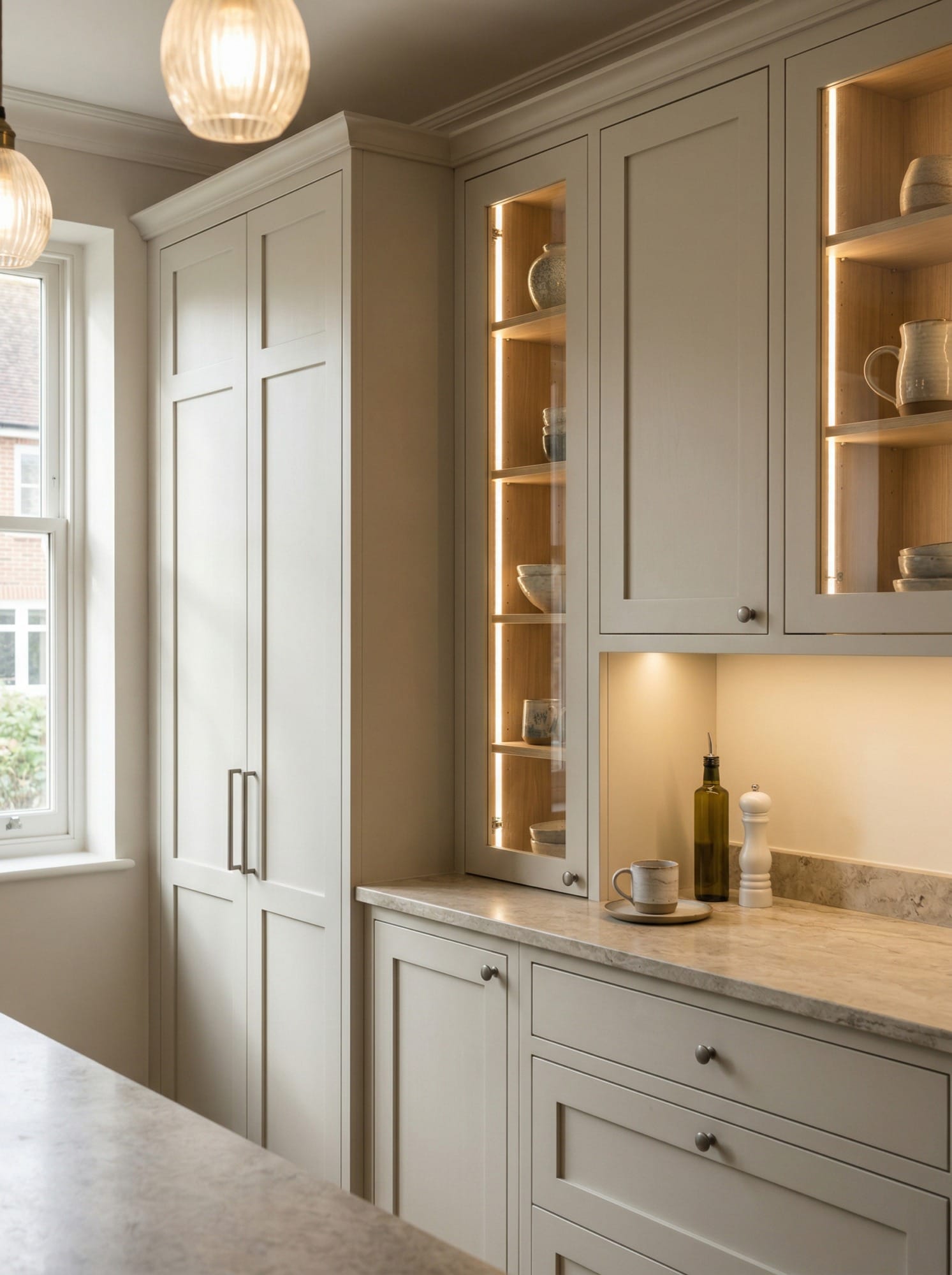 Bespoke kitchen cabinetry and storage design by Mastercraft Kitchens
