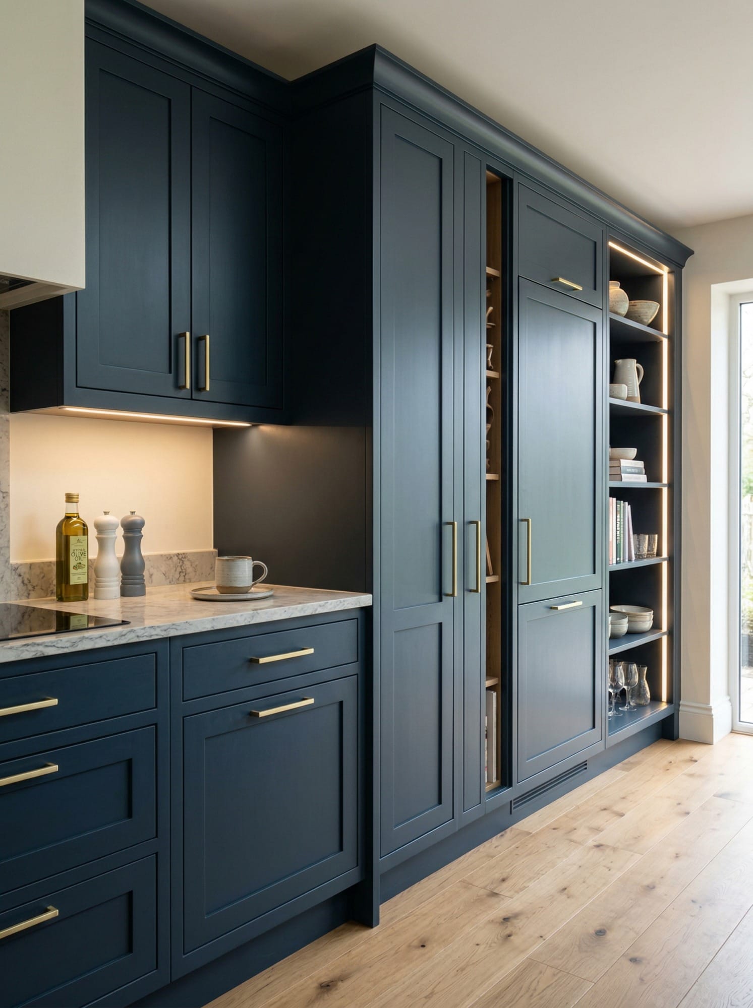 Bespoke kitchen cabinetry and storage design by Mastercraft Kitchens