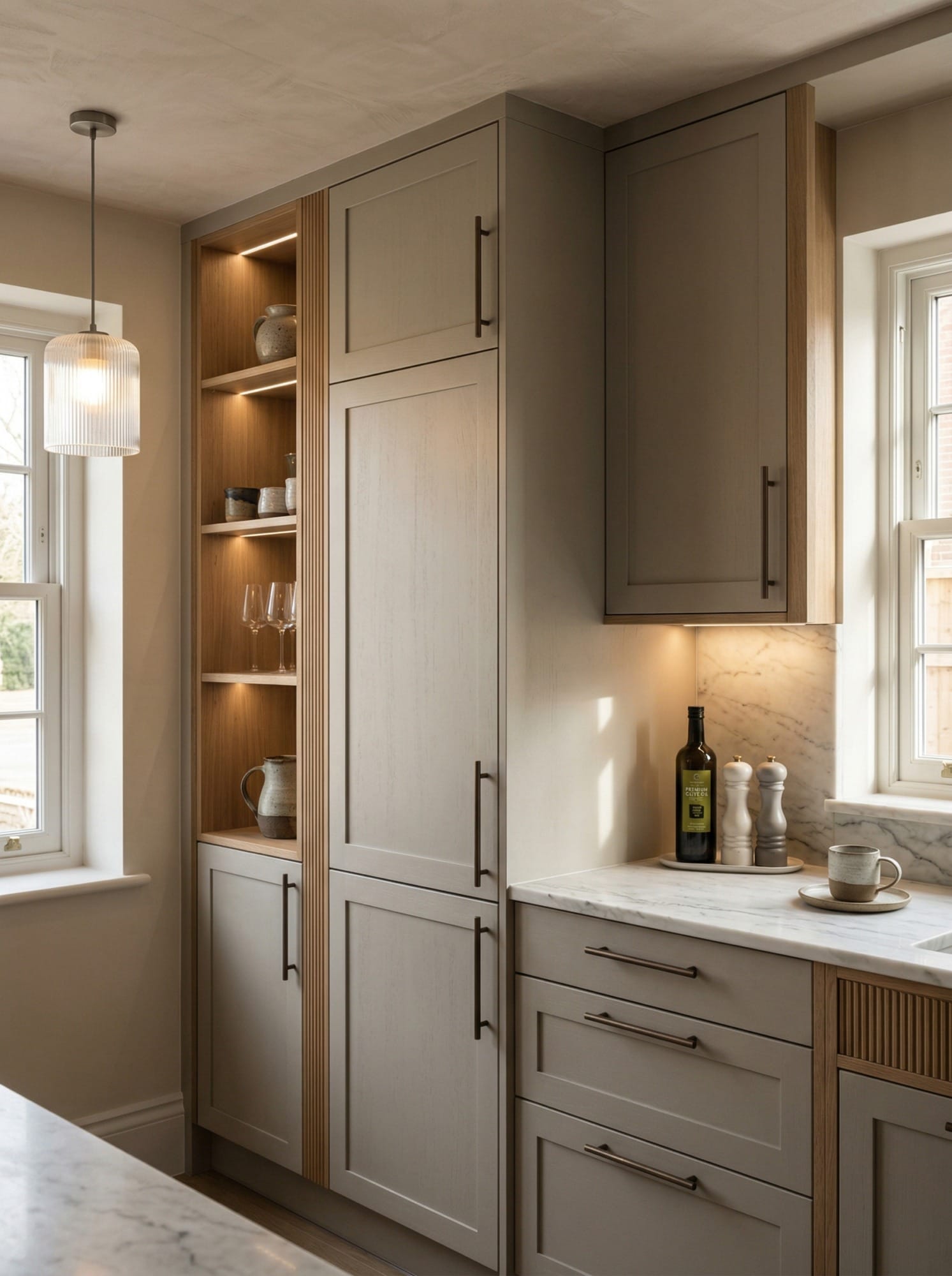 Bespoke kitchen cabinetry and storage design by Mastercraft Kitchens