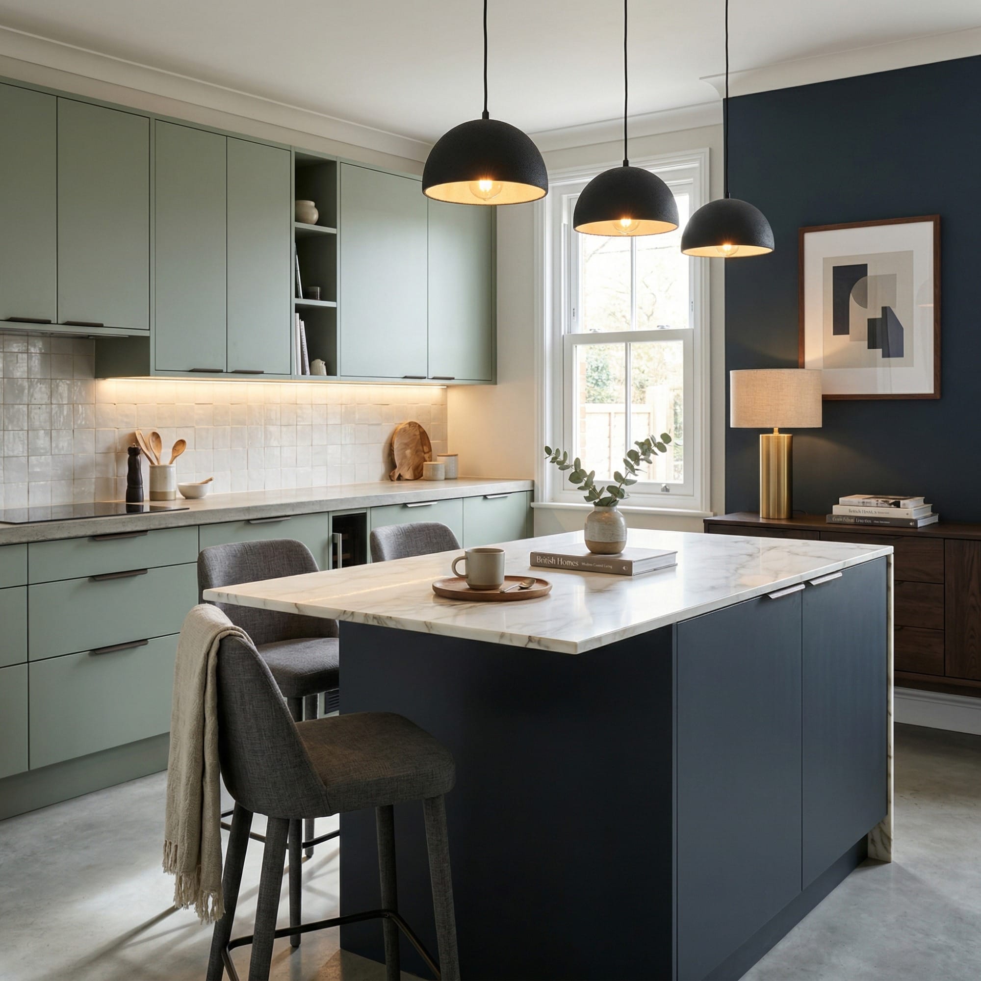 square1_800x800-113 Kitchen island detail, timber veneer slab-door cabinetry with quality joinery by Mastercraft