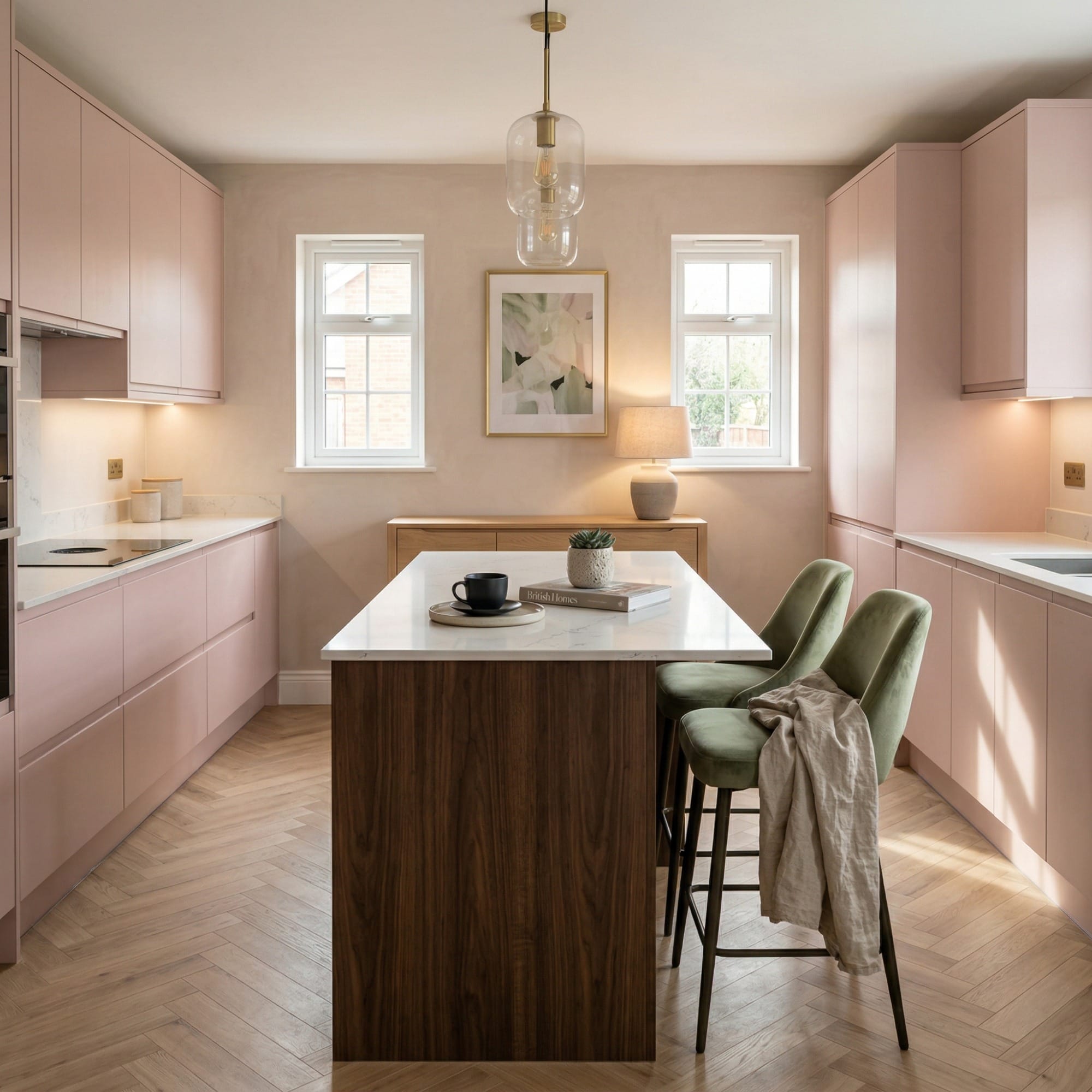 square1_800x800-29 Bespoke kitchen island detail, contemporary painted lay-on cabinetry with quality joinery