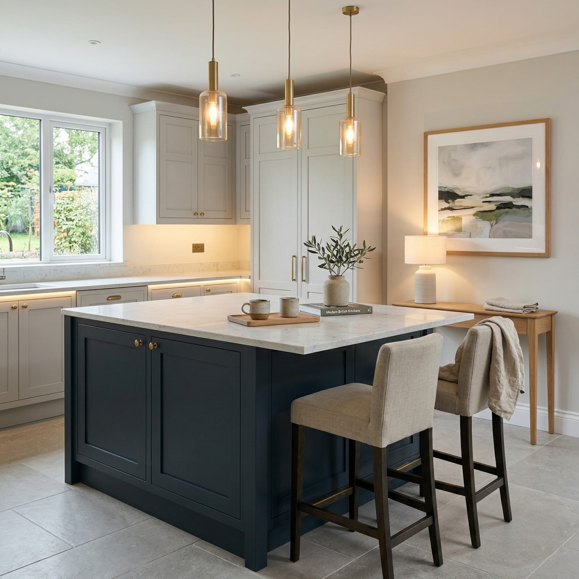 square1_800x800-7 Bespoke kitchen island detail, timber veneer slab-door cabinetry with quality joinery