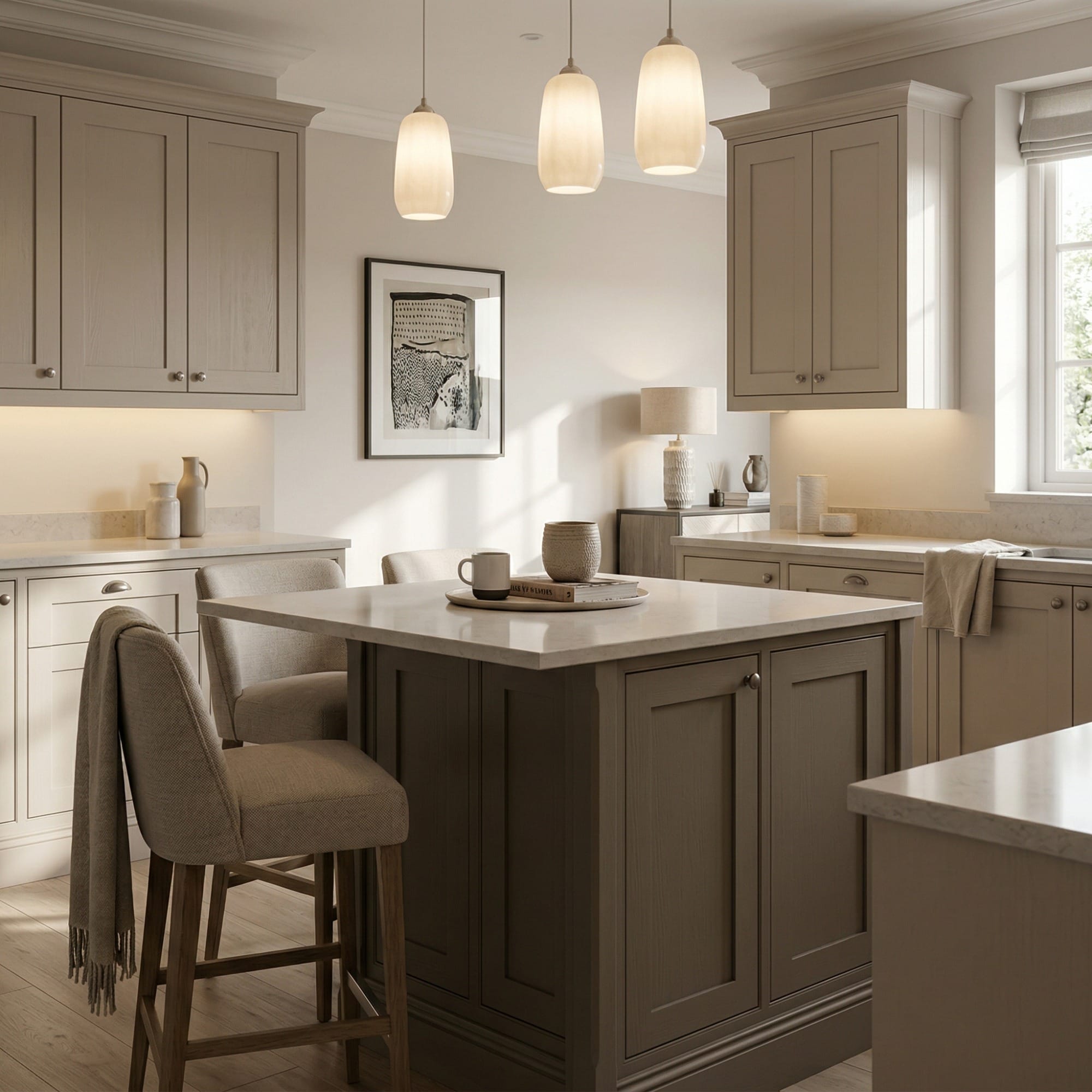 square1_800x800-71 Kitchen island detail, contemporary in-frame cabinetry with quality joinery by Mastercraft