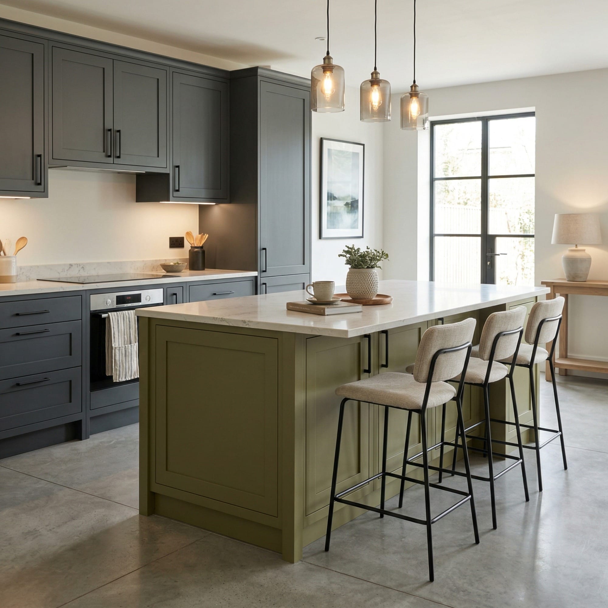 square1_800x800-73 Kitchen island detail, modern shaker cabinetry with quality joinery by Mastercraft