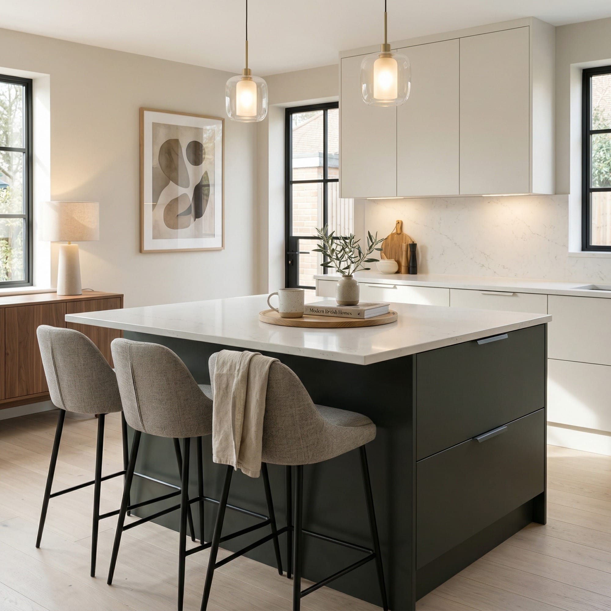 square1_800x800-76 Kitchen island detail, contemporary in-frame cabinetry with quality joinery by Mastercraft