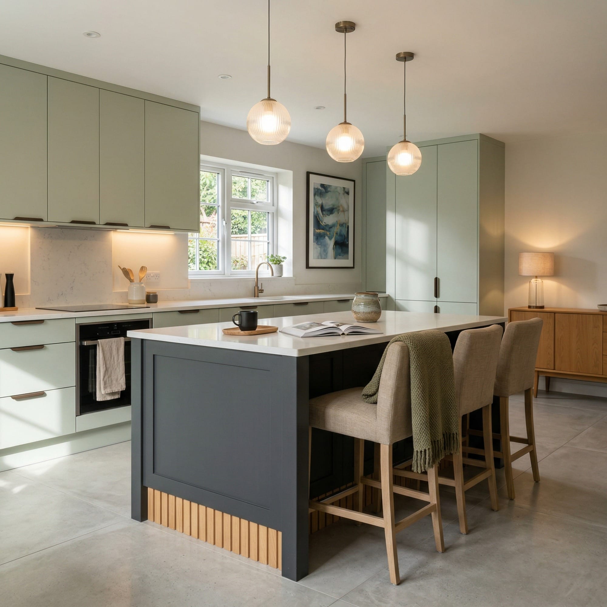 square1_800x800-81 Kitchen island detail, timber veneer slab-door cabinetry with quality joinery by Mastercraft