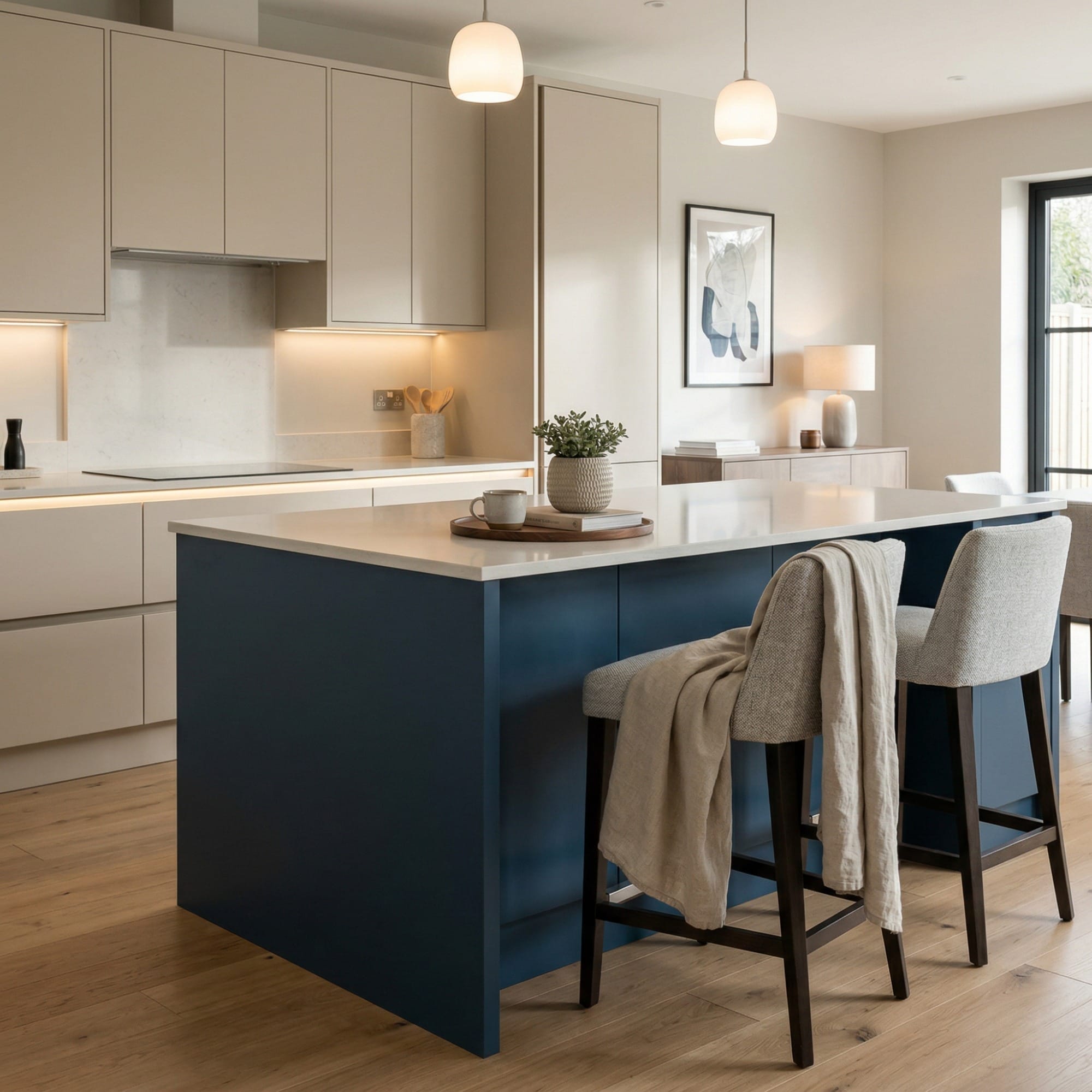 square1_800x800-99 Kitchen island detail, timber veneer slab-door cabinetry with quality joinery by Mastercraft