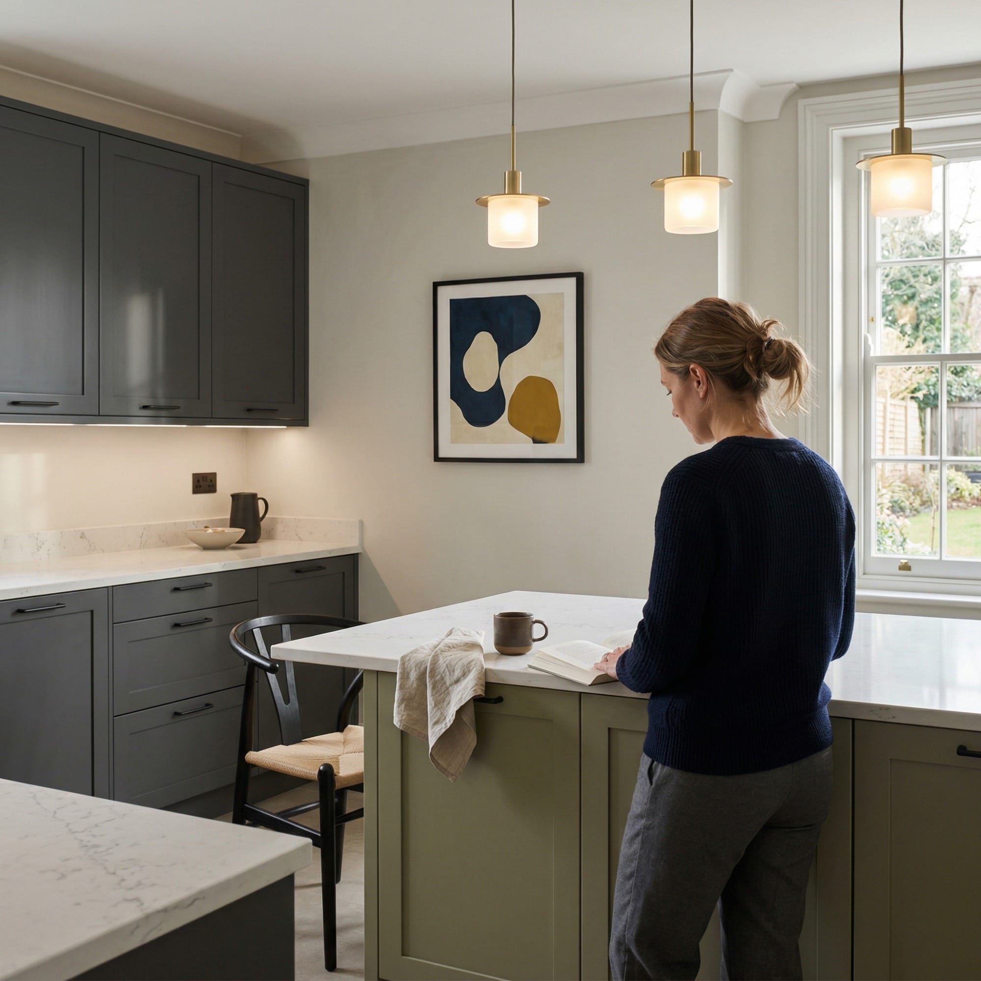 Bespoke kitchen by Mastercraft, quality materials and considered layout