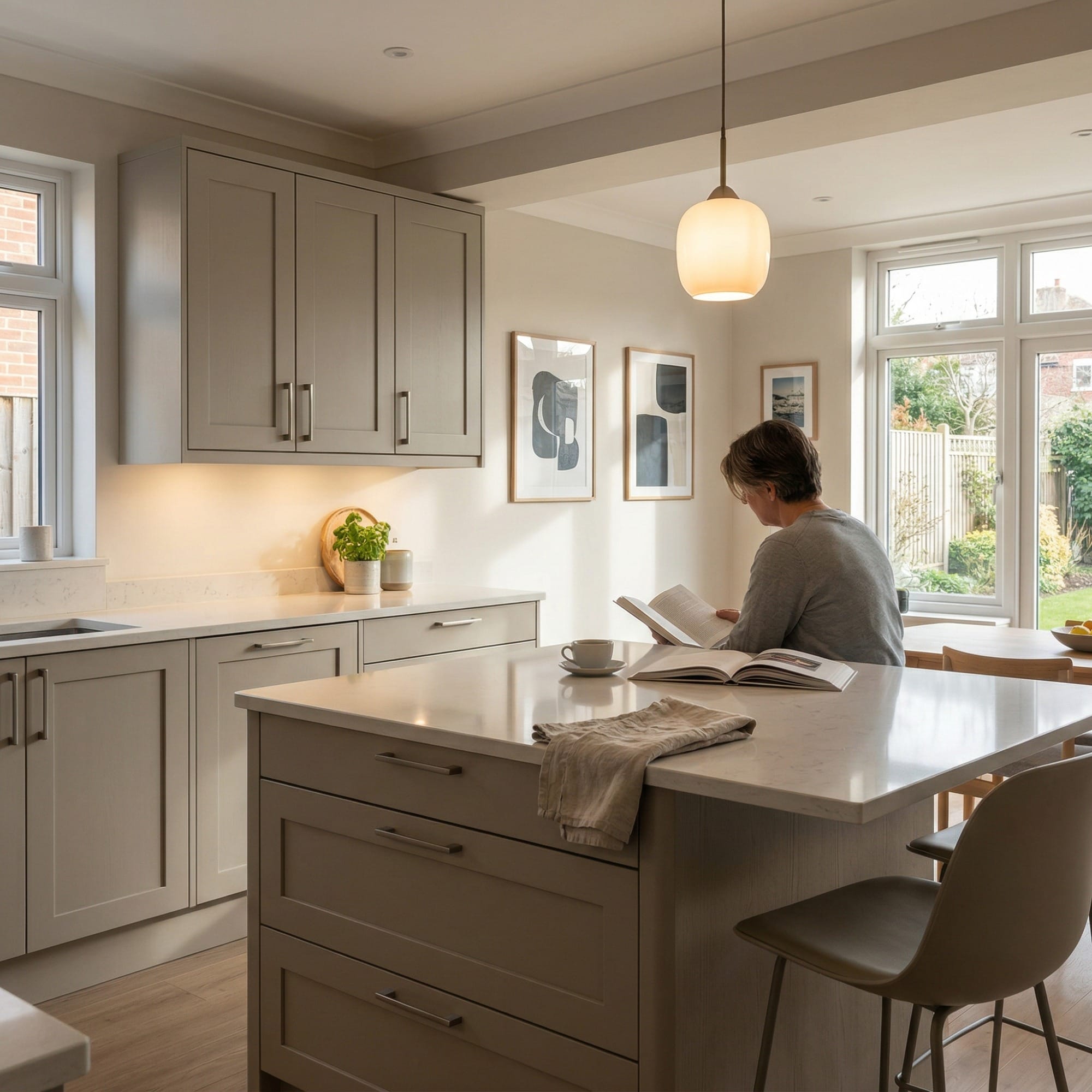 Bespoke kitchen by Mastercraft, quality materials and considered layout