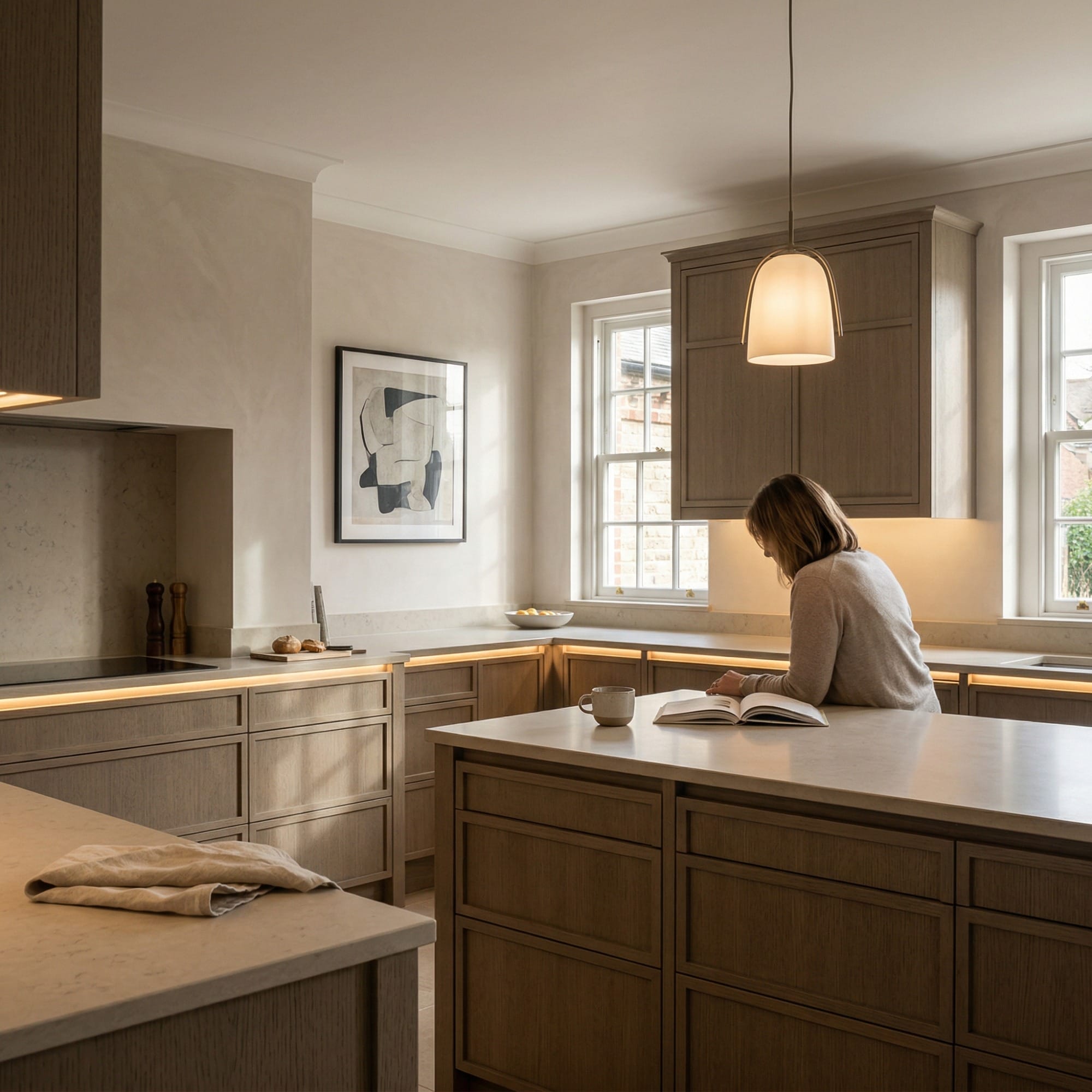 Bespoke kitchen by Mastercraft, quality materials and considered layout