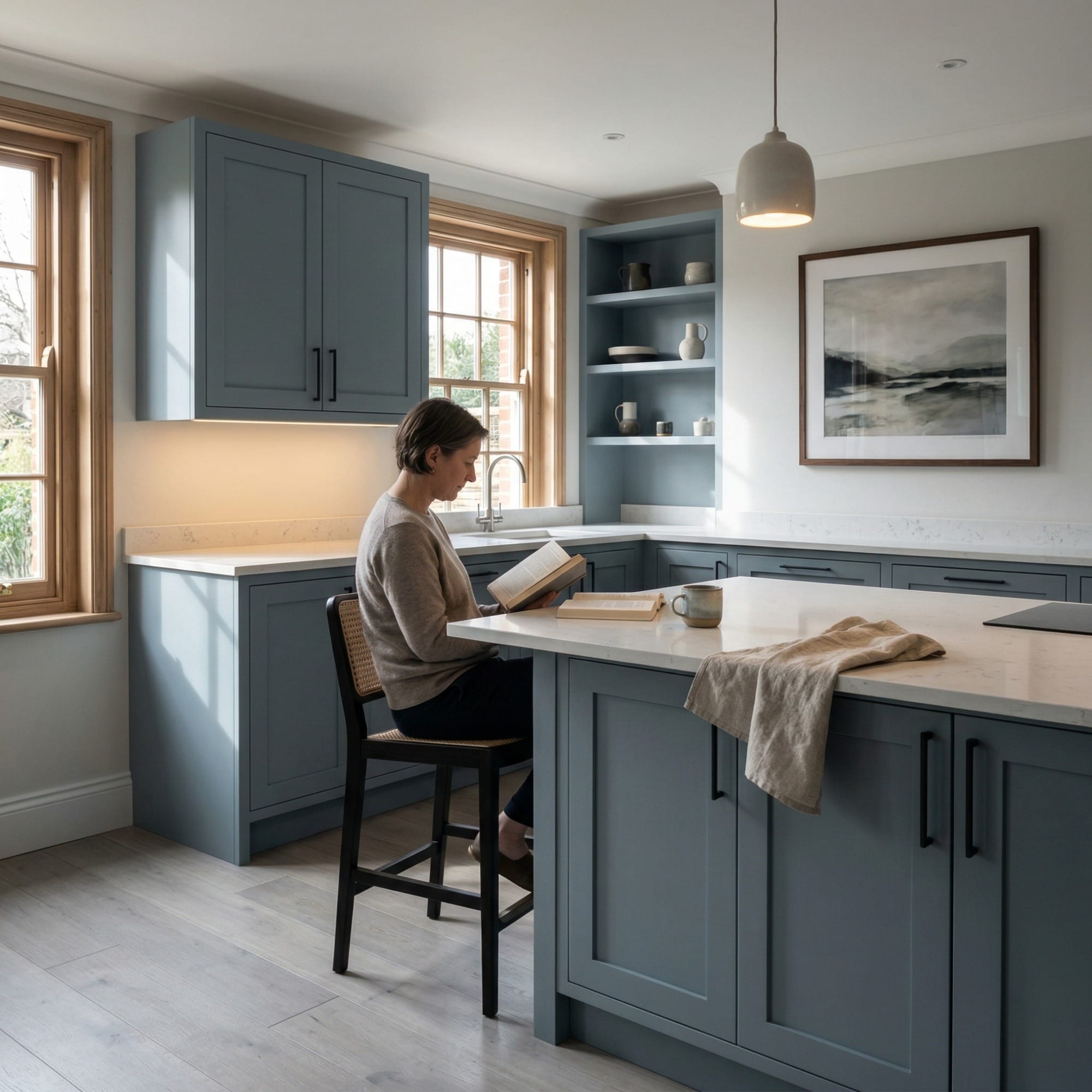 Bespoke kitchen by Mastercraft, quality materials and considered layout