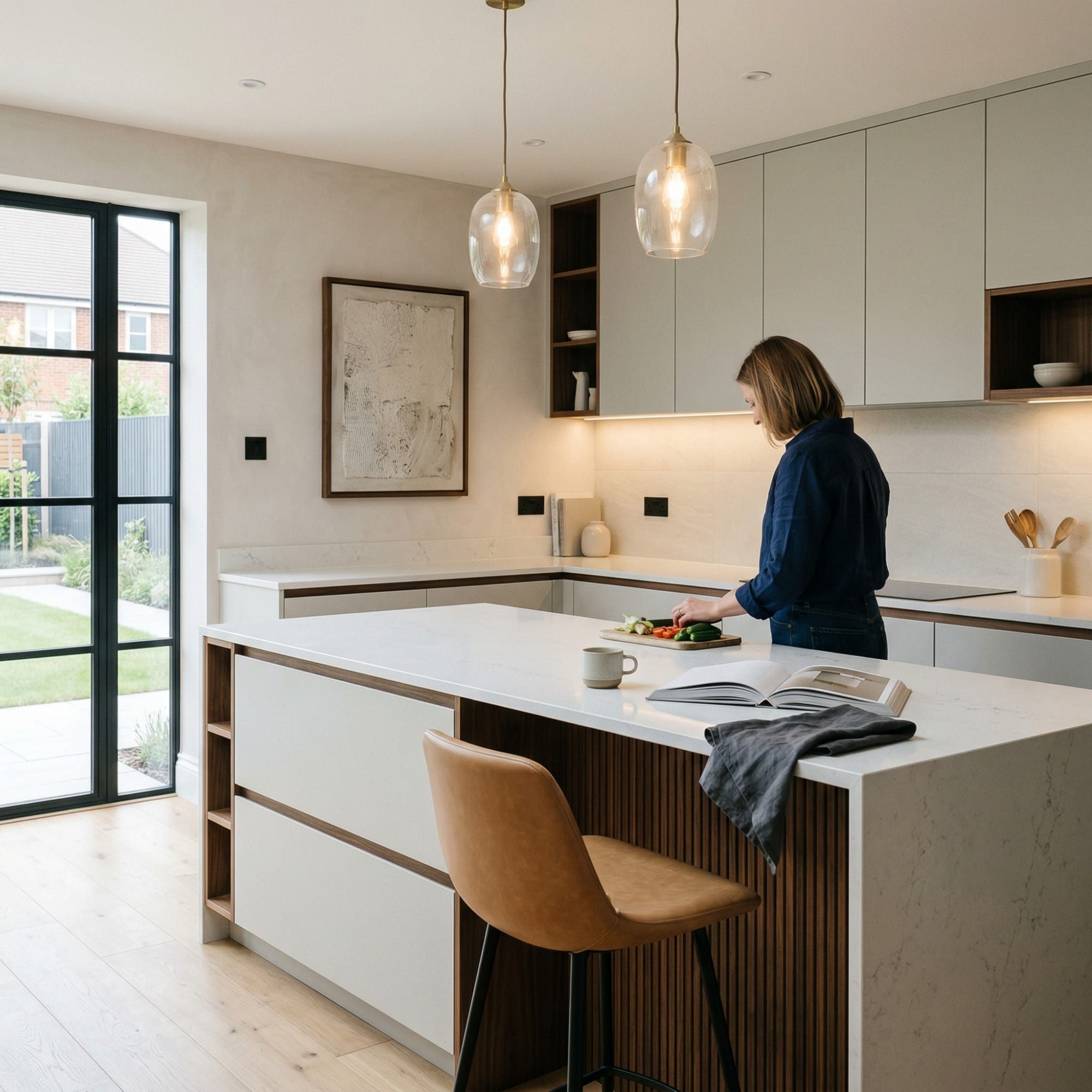 Bespoke kitchen by Mastercraft, quality materials and considered layout