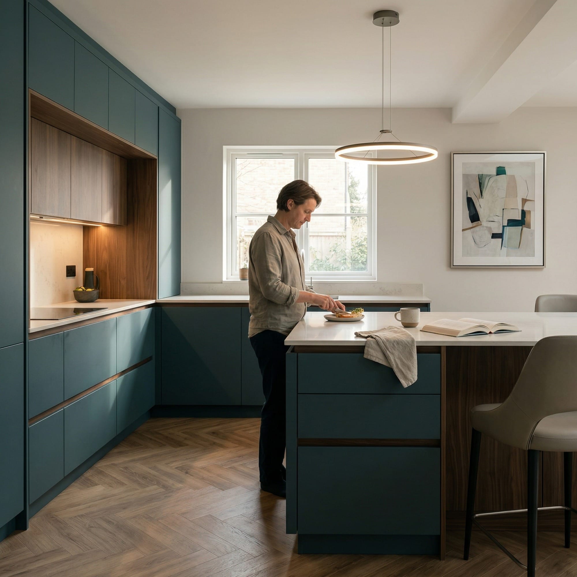 Bespoke kitchen by Mastercraft, quality materials and considered layout