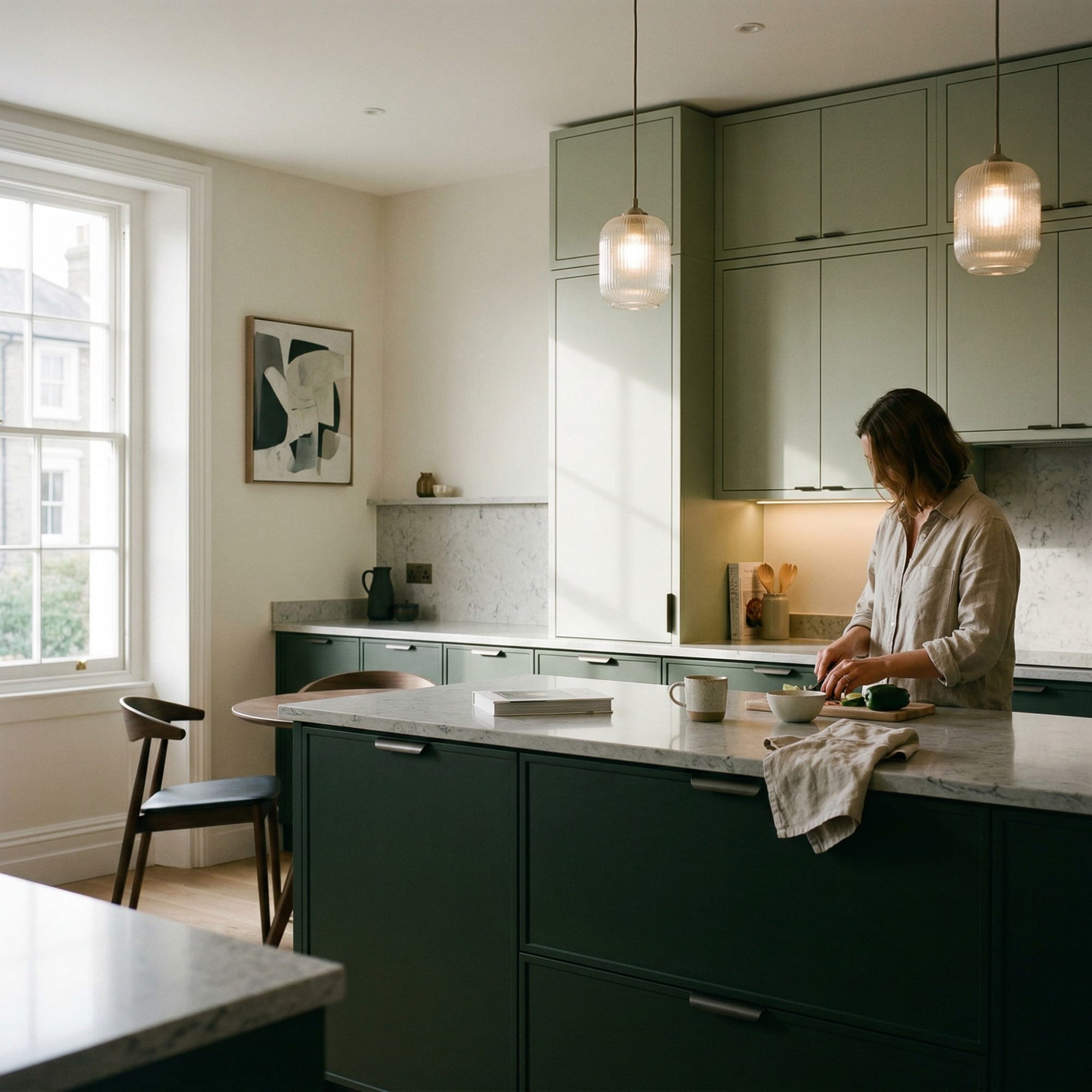 Bespoke kitchen by Mastercraft, quality materials and considered layout