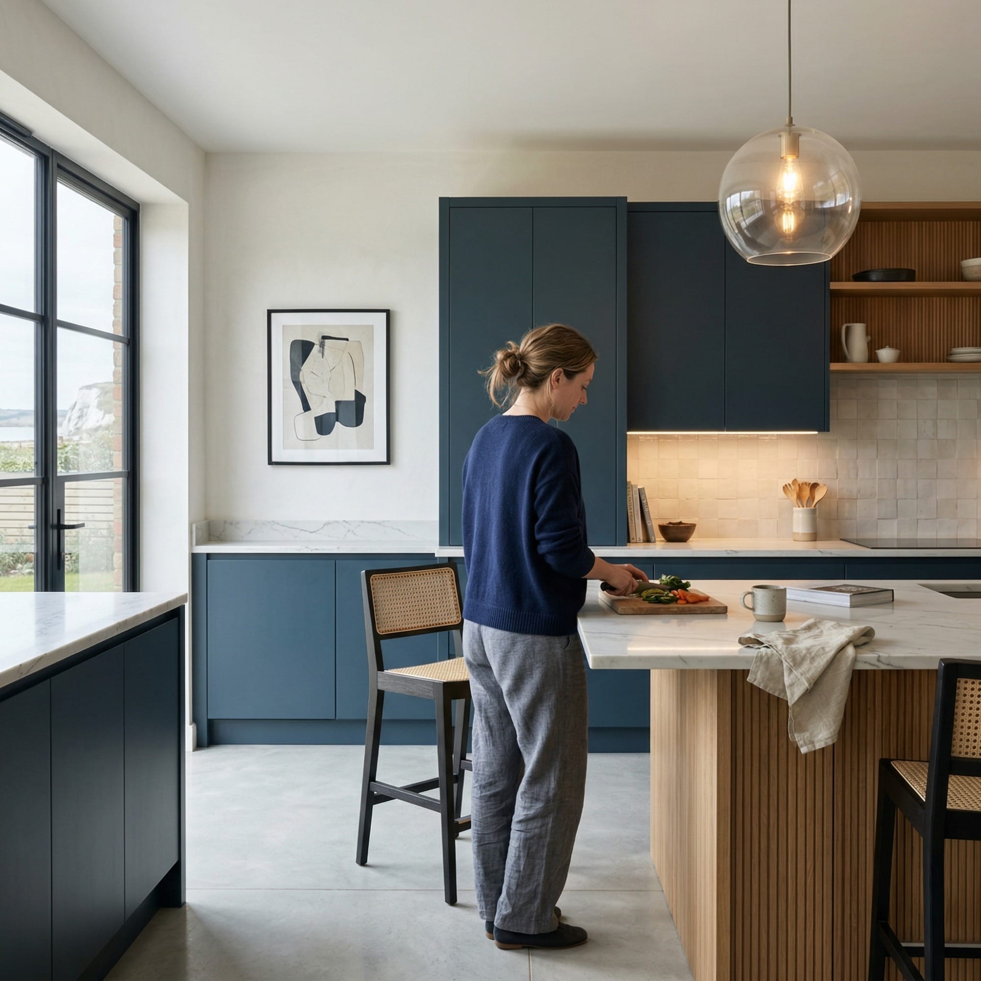 Bespoke kitchen by Mastercraft, quality materials and considered layout