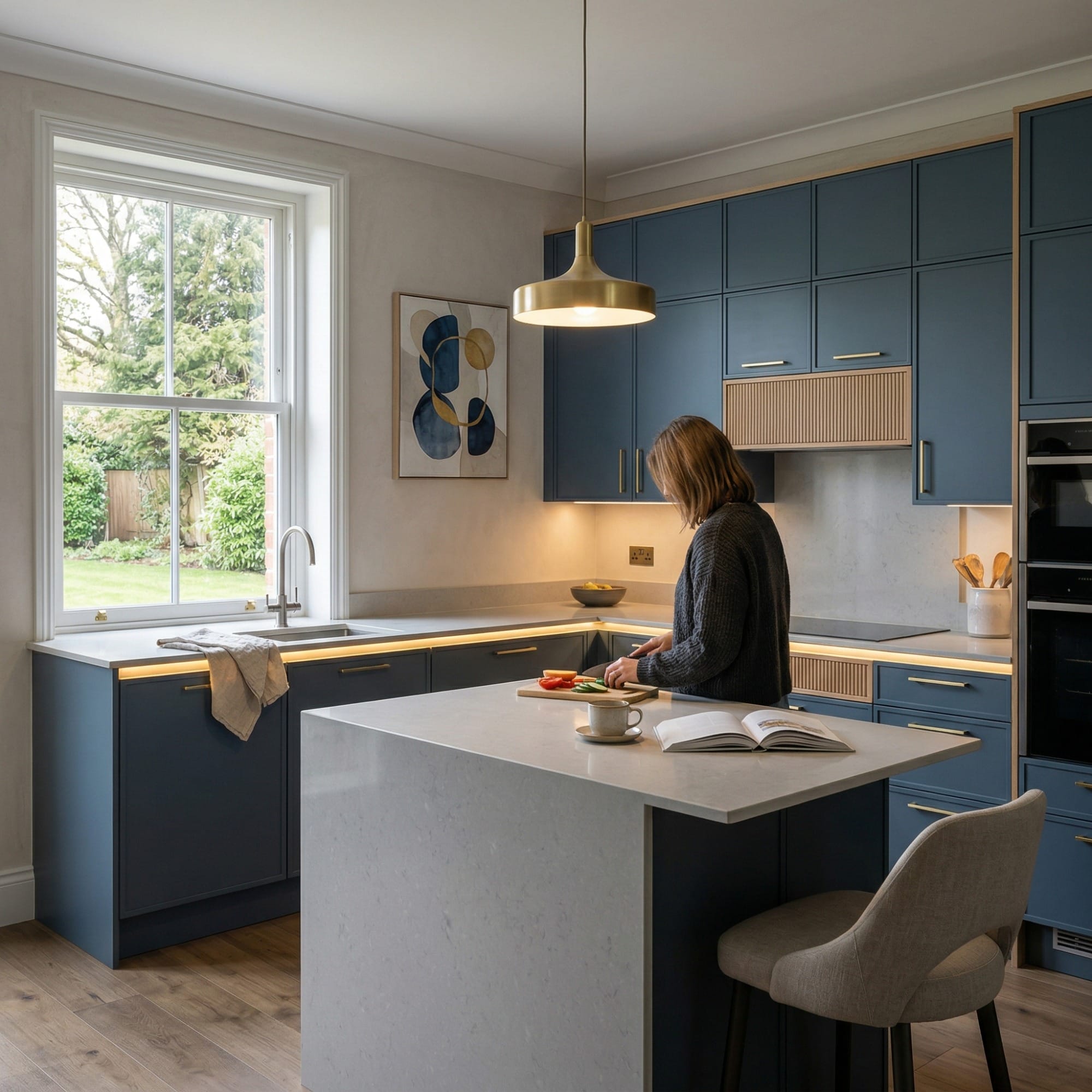 Bespoke kitchen by Mastercraft, quality materials and considered layout