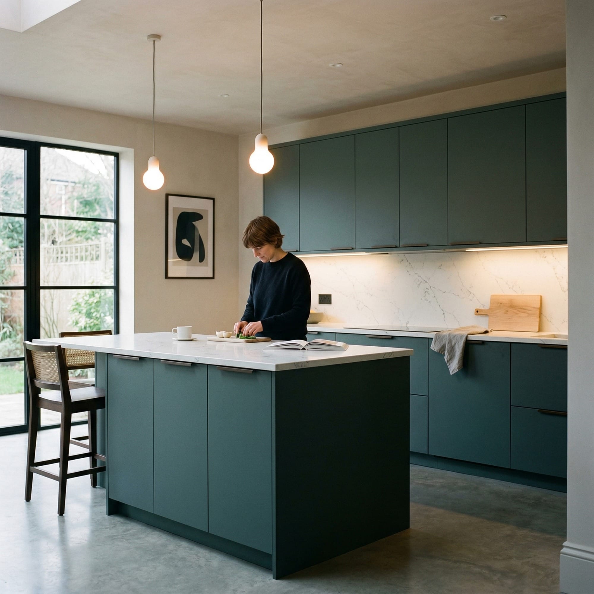 Bespoke kitchen by Mastercraft, quality materials and considered layout