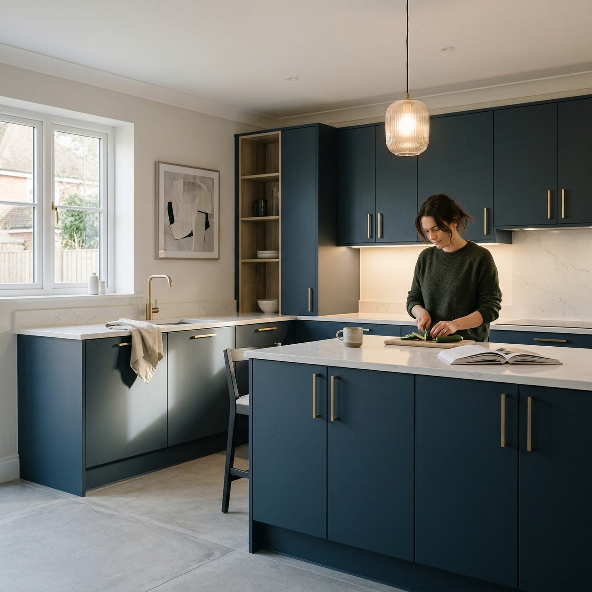 Bespoke kitchen by Mastercraft, quality materials and considered layout