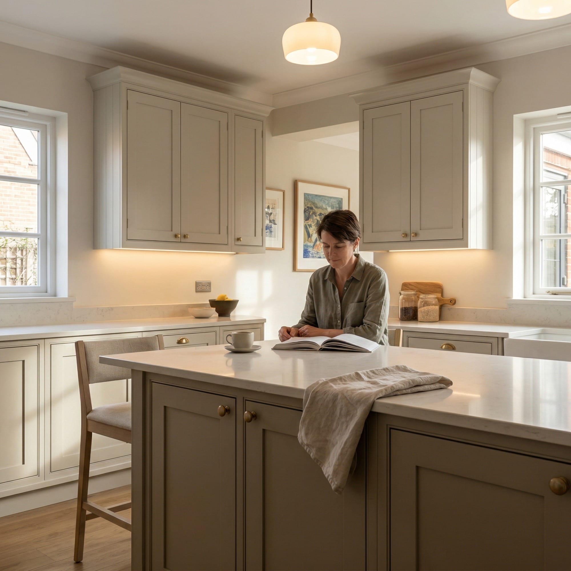 Bespoke kitchen by Mastercraft, quality materials and considered layout