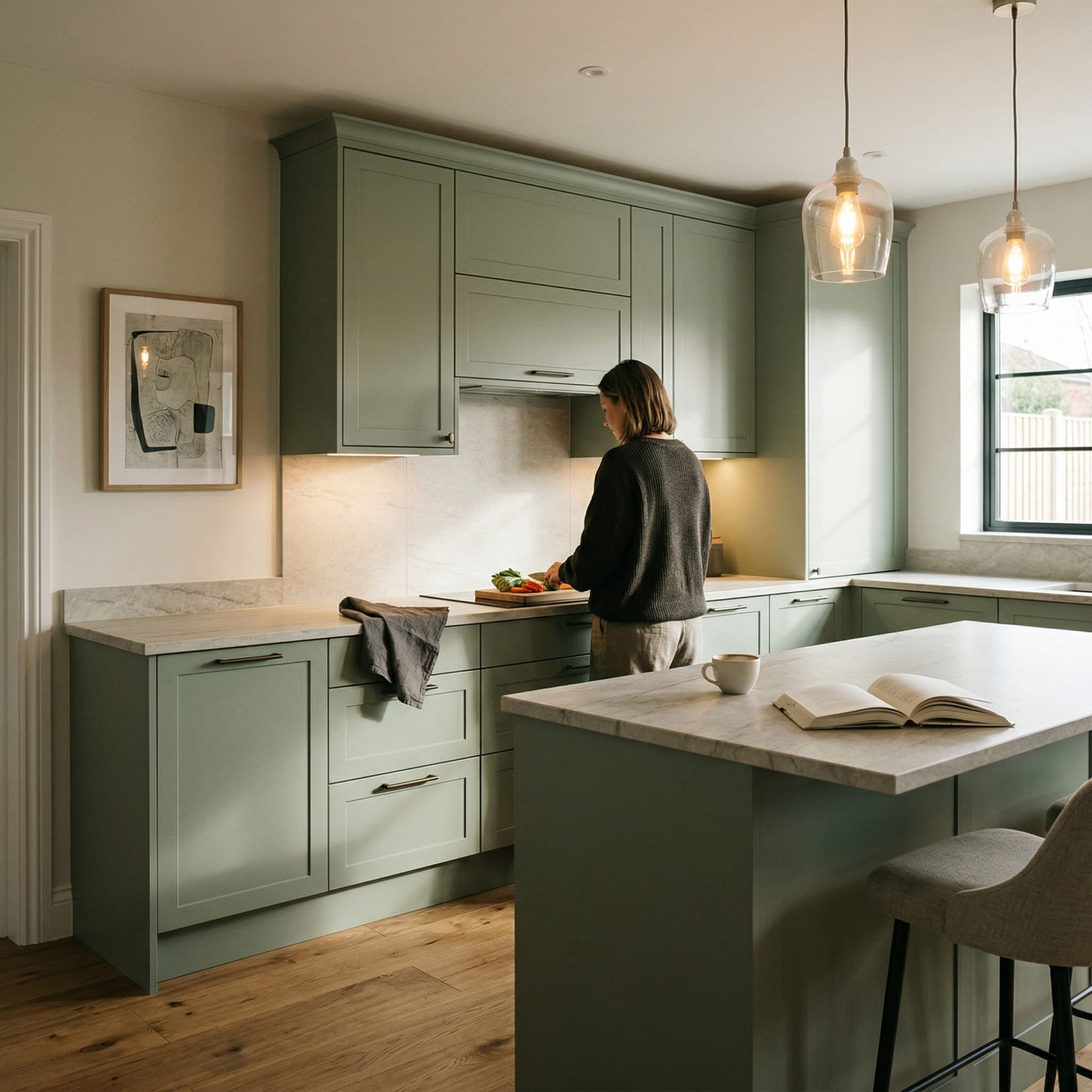 Bespoke kitchen by Mastercraft, quality materials and considered layout