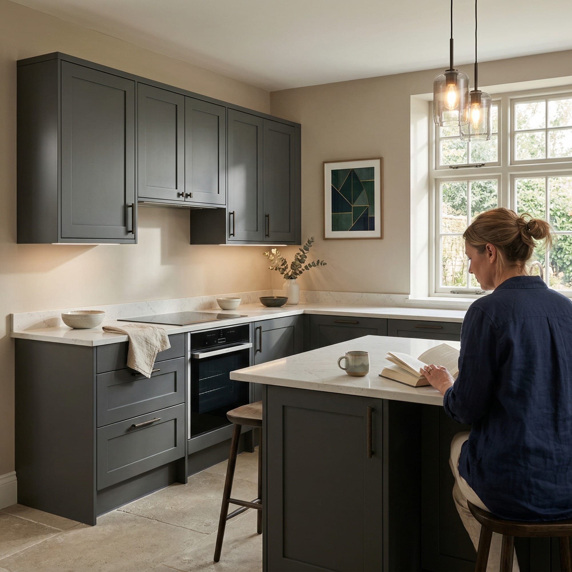 Bespoke kitchen by Mastercraft, quality materials and considered layout