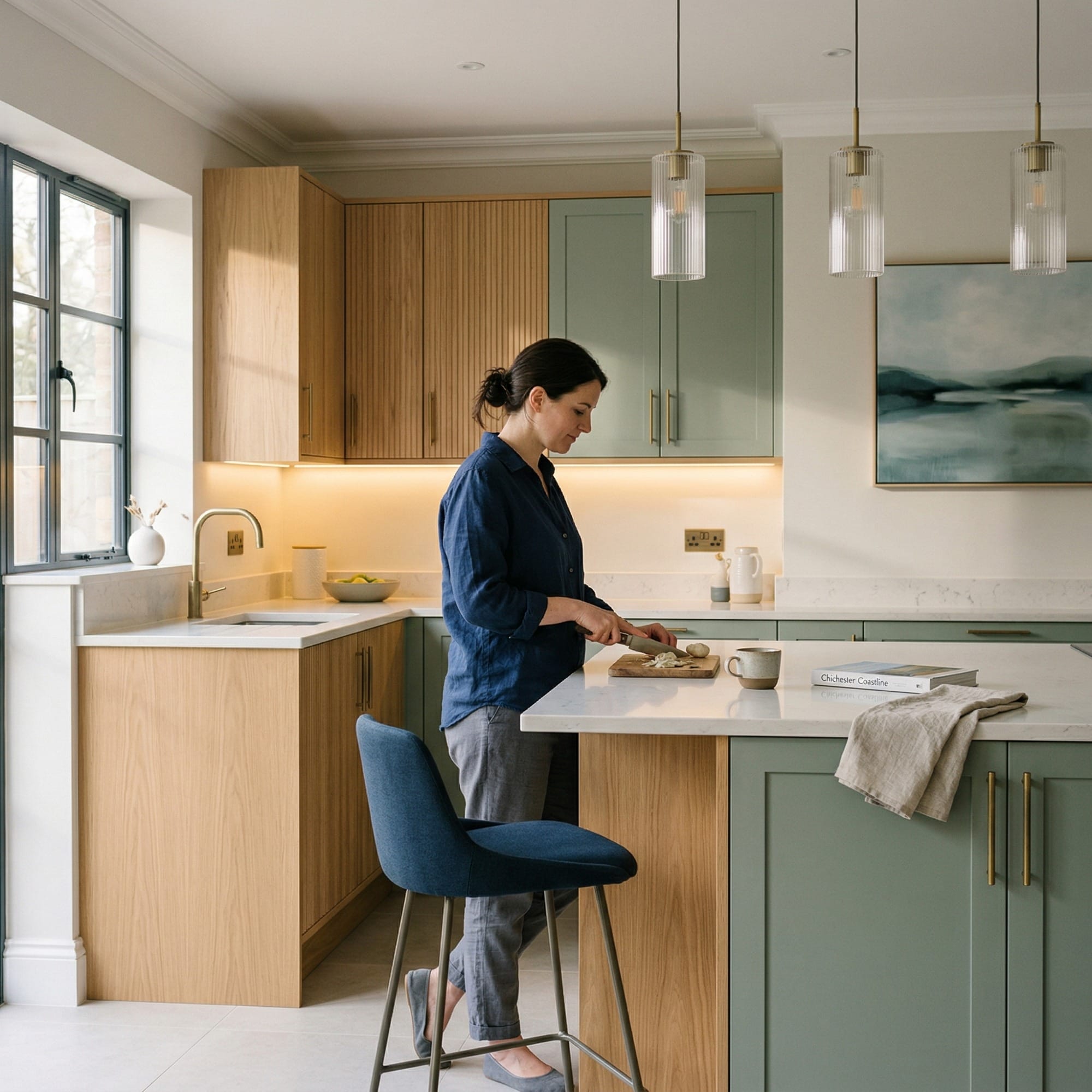 Bespoke kitchen by Mastercraft, quality materials and considered layout