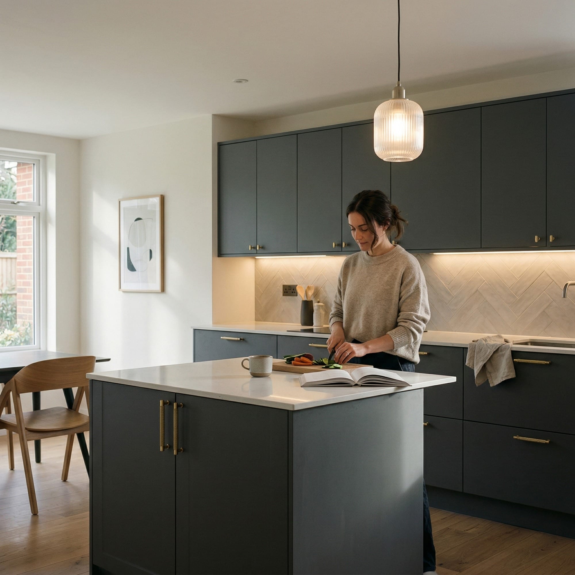 Bespoke kitchen by Mastercraft, quality materials and considered layout