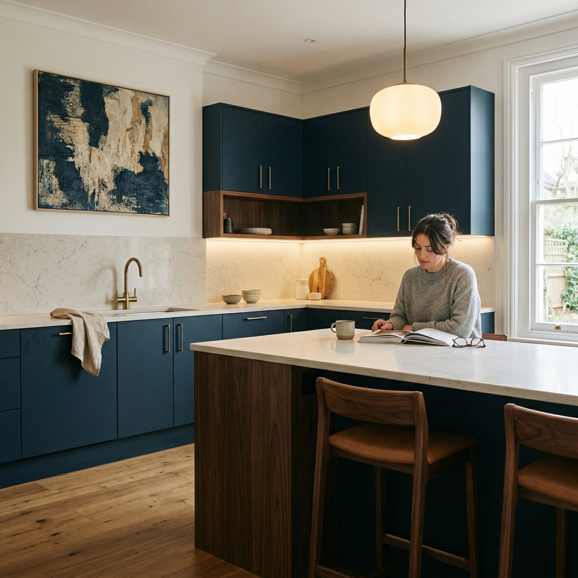 Bespoke kitchen by Mastercraft, quality materials and considered layout