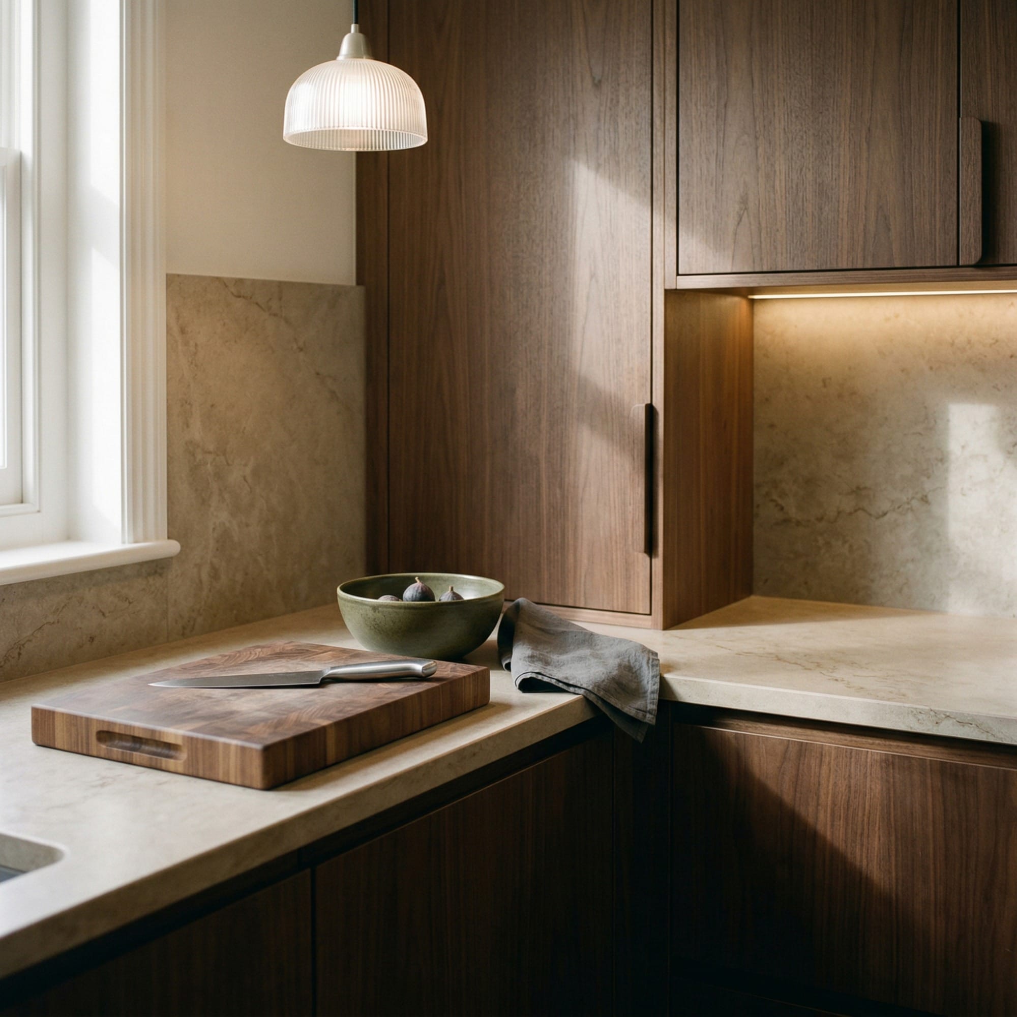 Mastercraft kitchen detail, bespoke design with quality craftsmanship and careful joinery