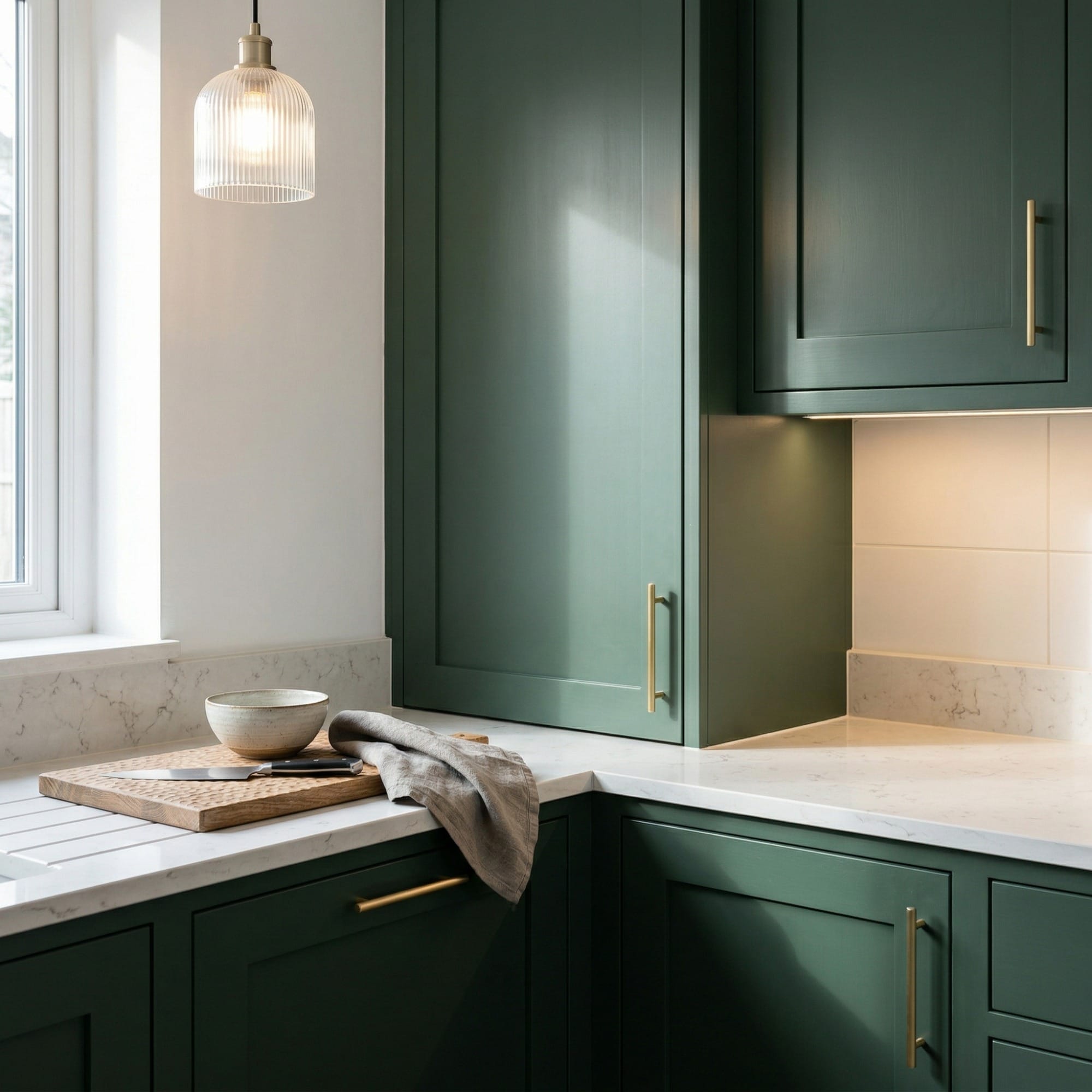 Mastercraft kitchen detail, bespoke design with quality craftsmanship and careful joinery