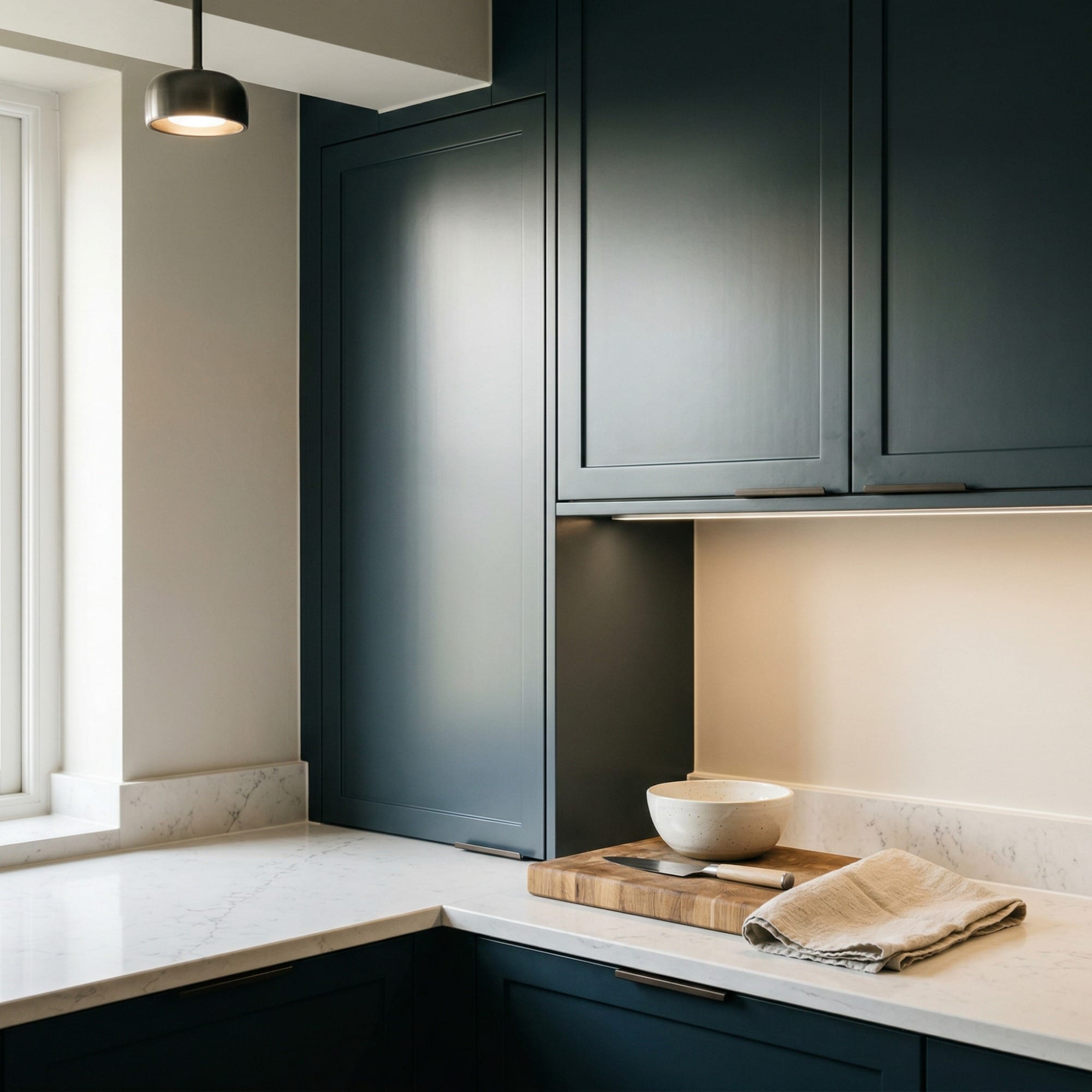 Mastercraft kitchen detail, bespoke design with quality craftsmanship and careful joinery