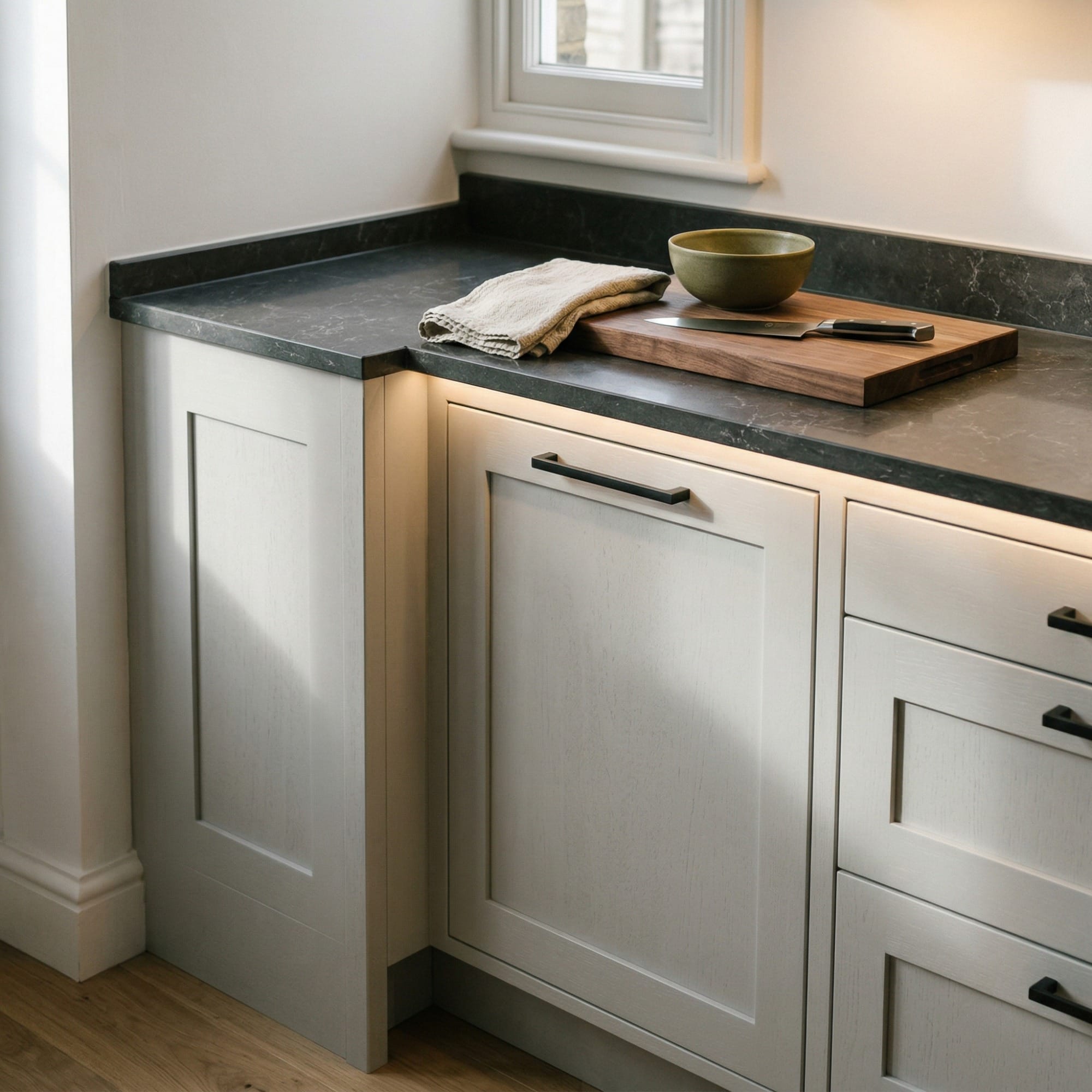 Mastercraft kitchen in Beaumaris, bespoke design, quality craftsmanship, installed by our own team