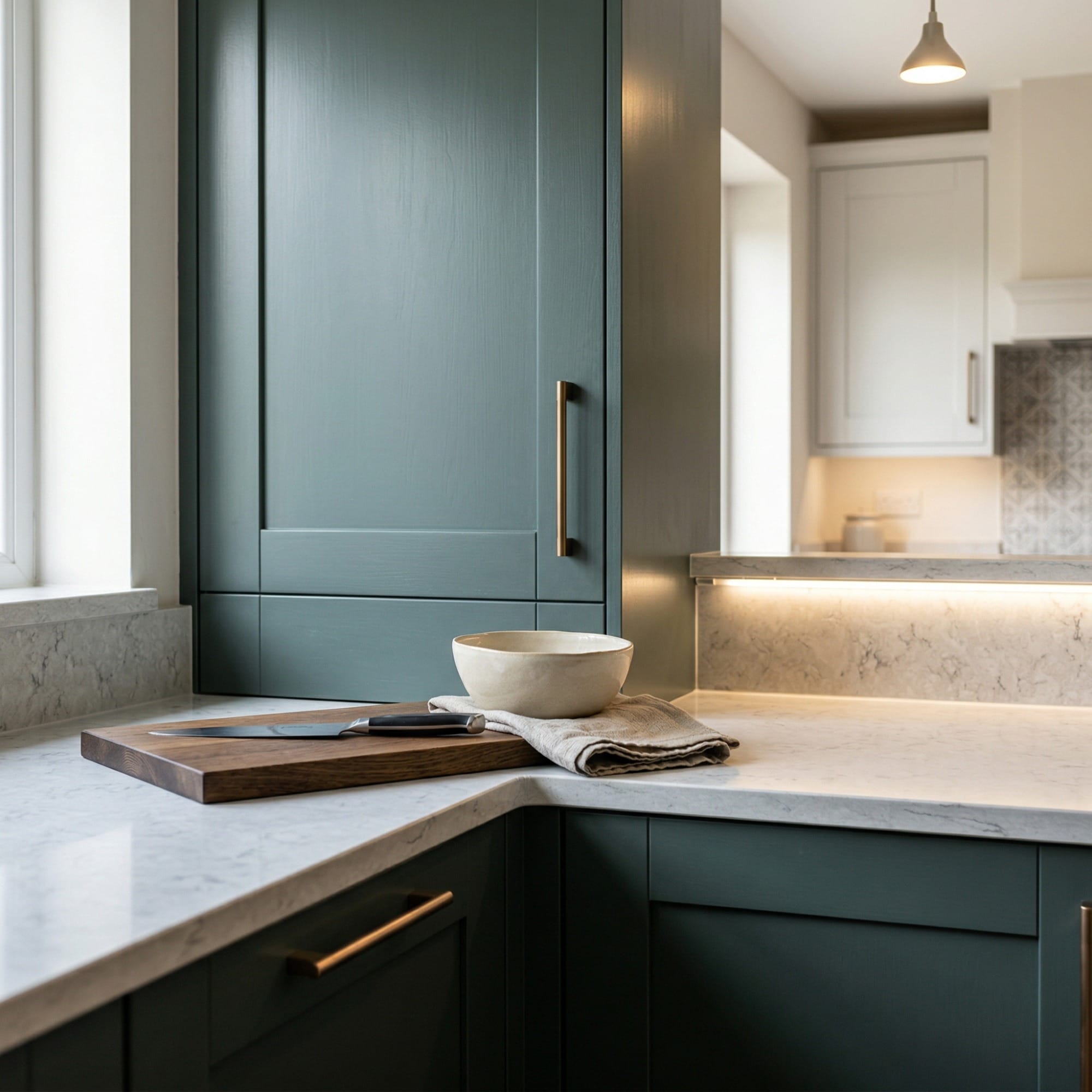 Mastercraft kitchen in Abergele, bespoke design, quality craftsmanship, installed by our own team