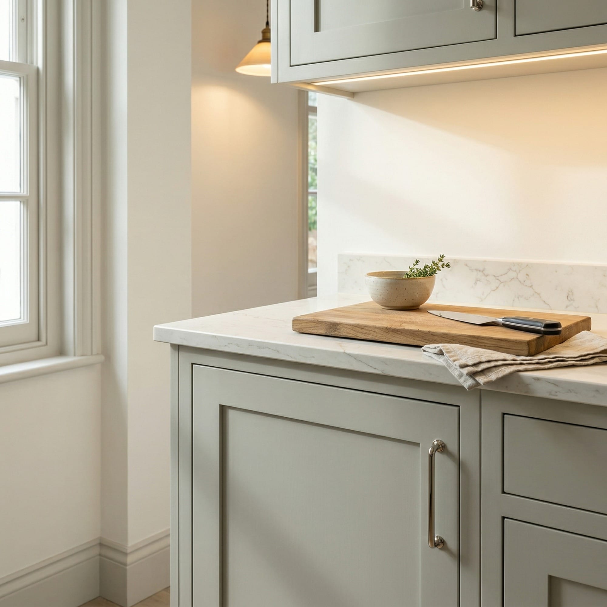 Mastercraft kitchen in Abererch, bespoke design, quality craftsmanship, installed by our own team