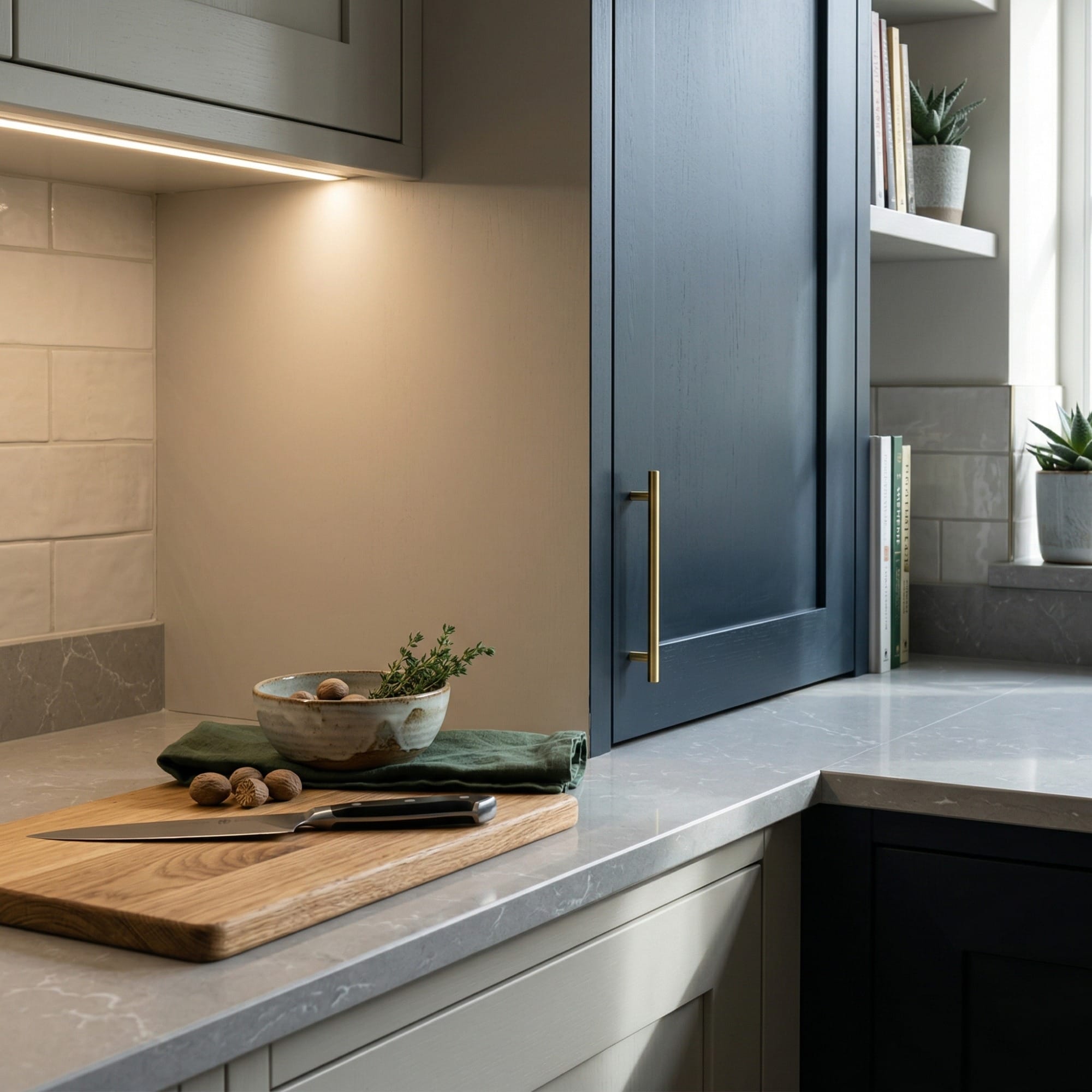 Mastercraft kitchen in Llandudno, bespoke design, quality craftsmanship, installed by our own team