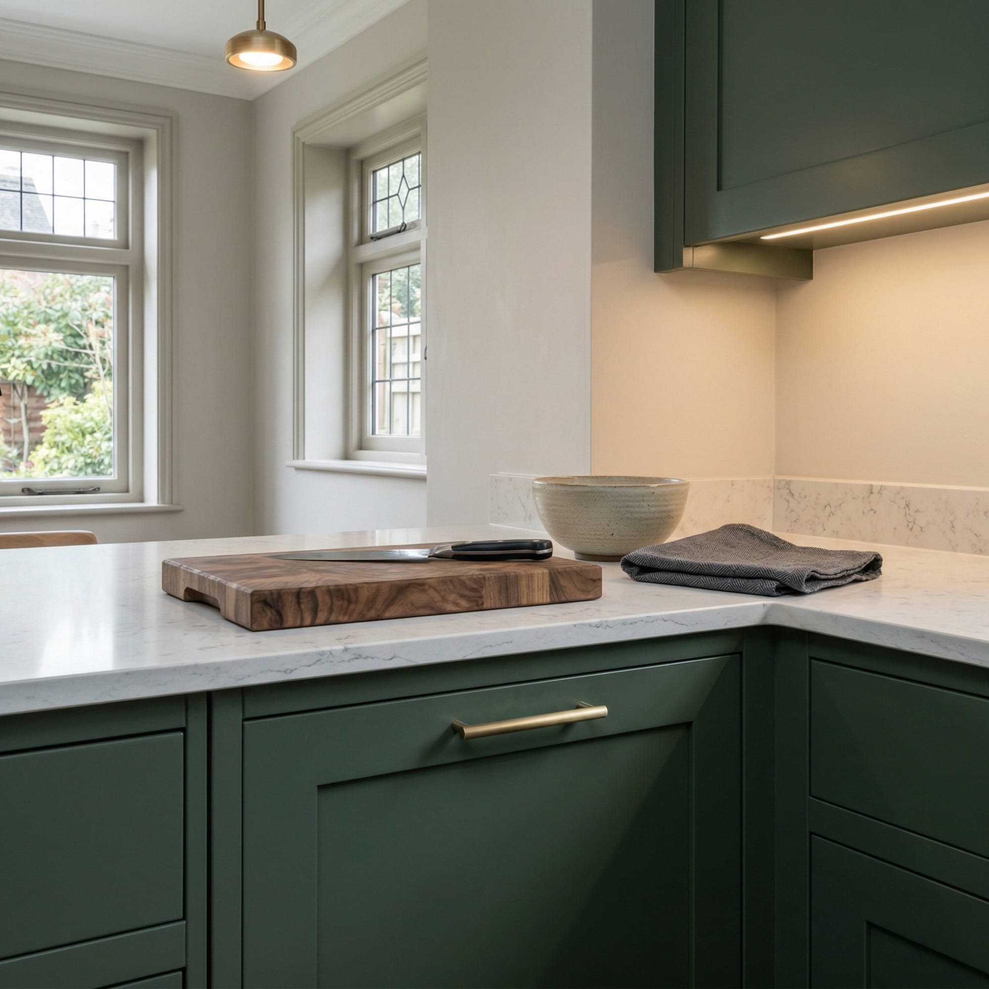 Mastercraft kitchen detail, bespoke design with quality craftsmanship and careful joinery