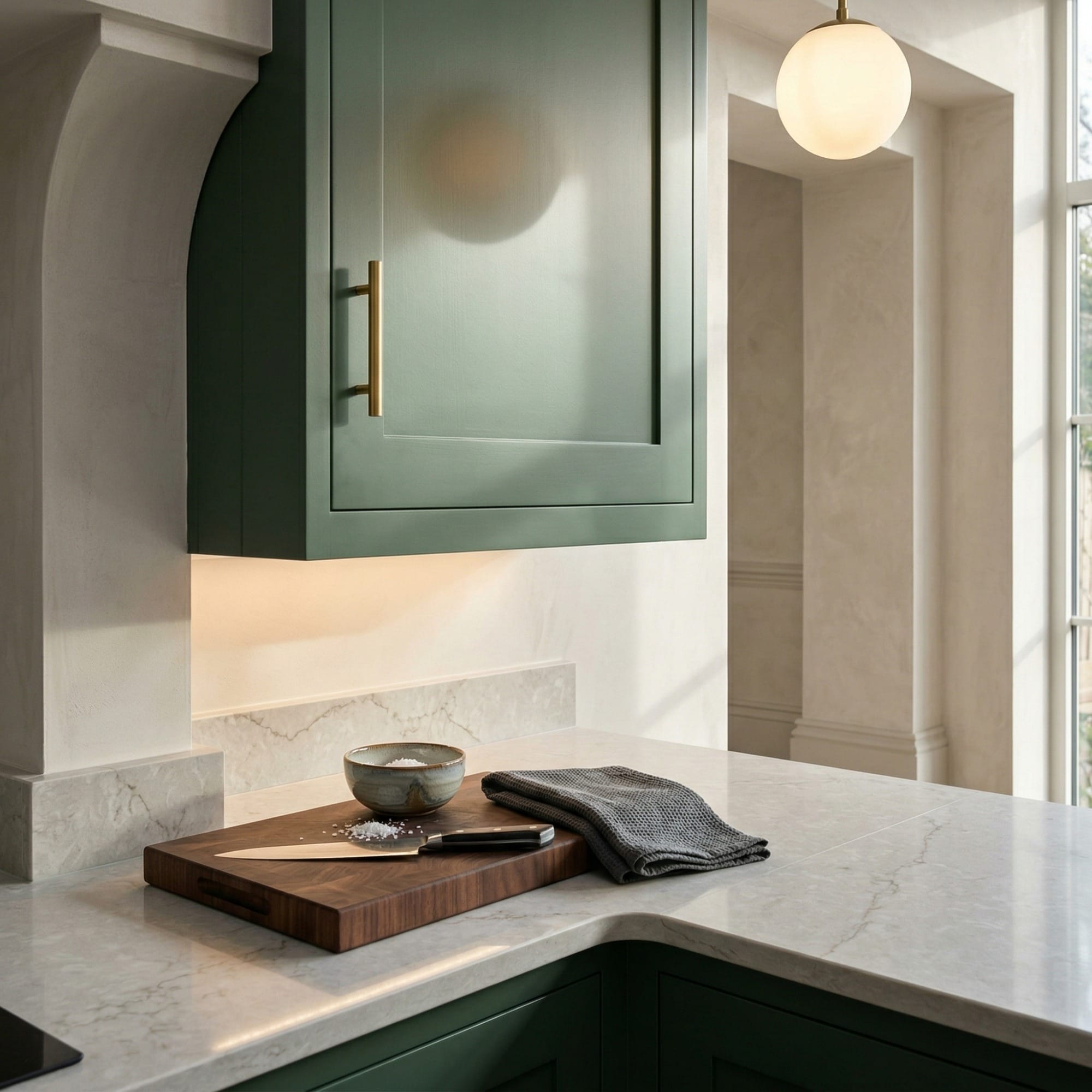 Mastercraft kitchen detail, bespoke design with quality craftsmanship and careful joinery