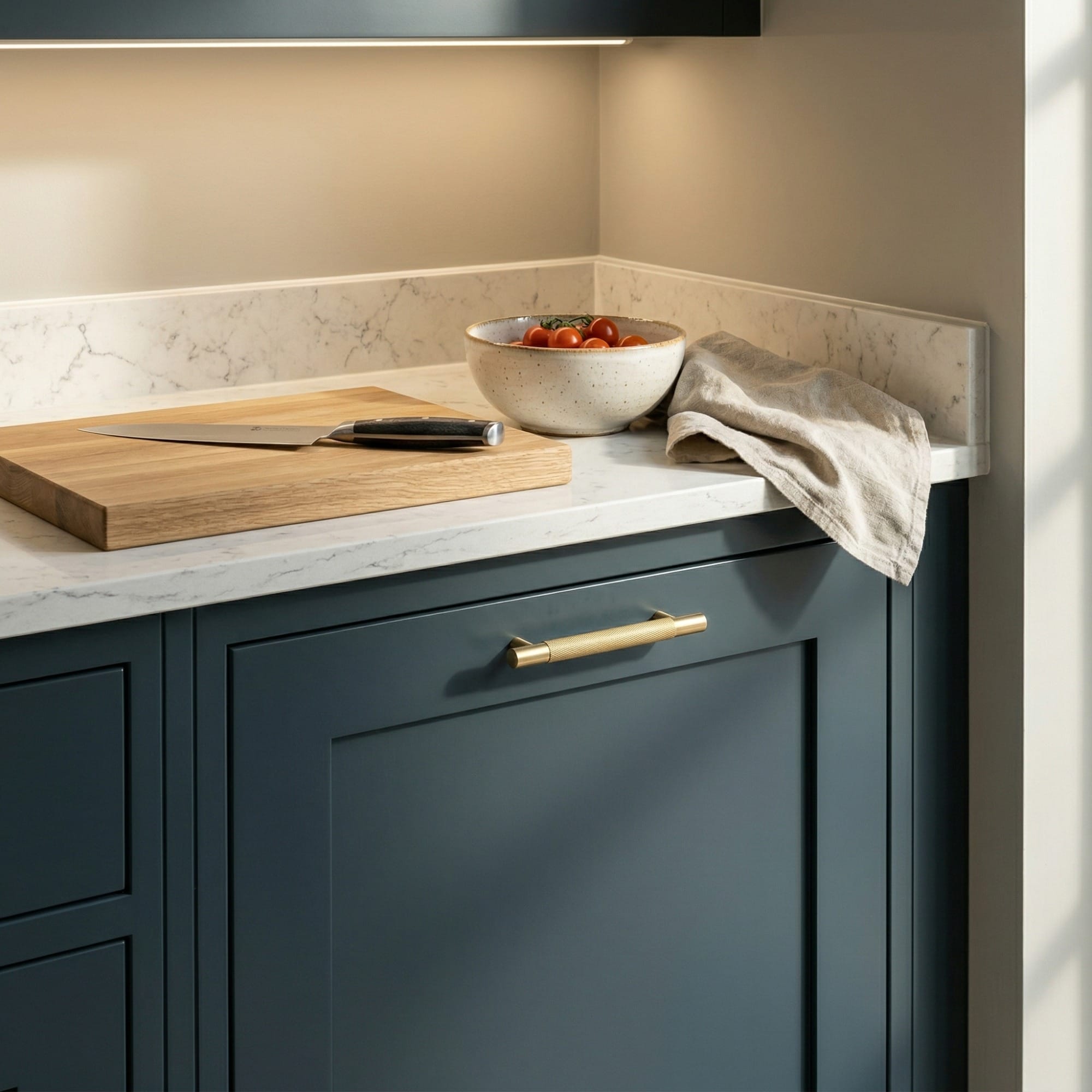 Mastercraft kitchen detail, bespoke design with quality craftsmanship and careful joinery