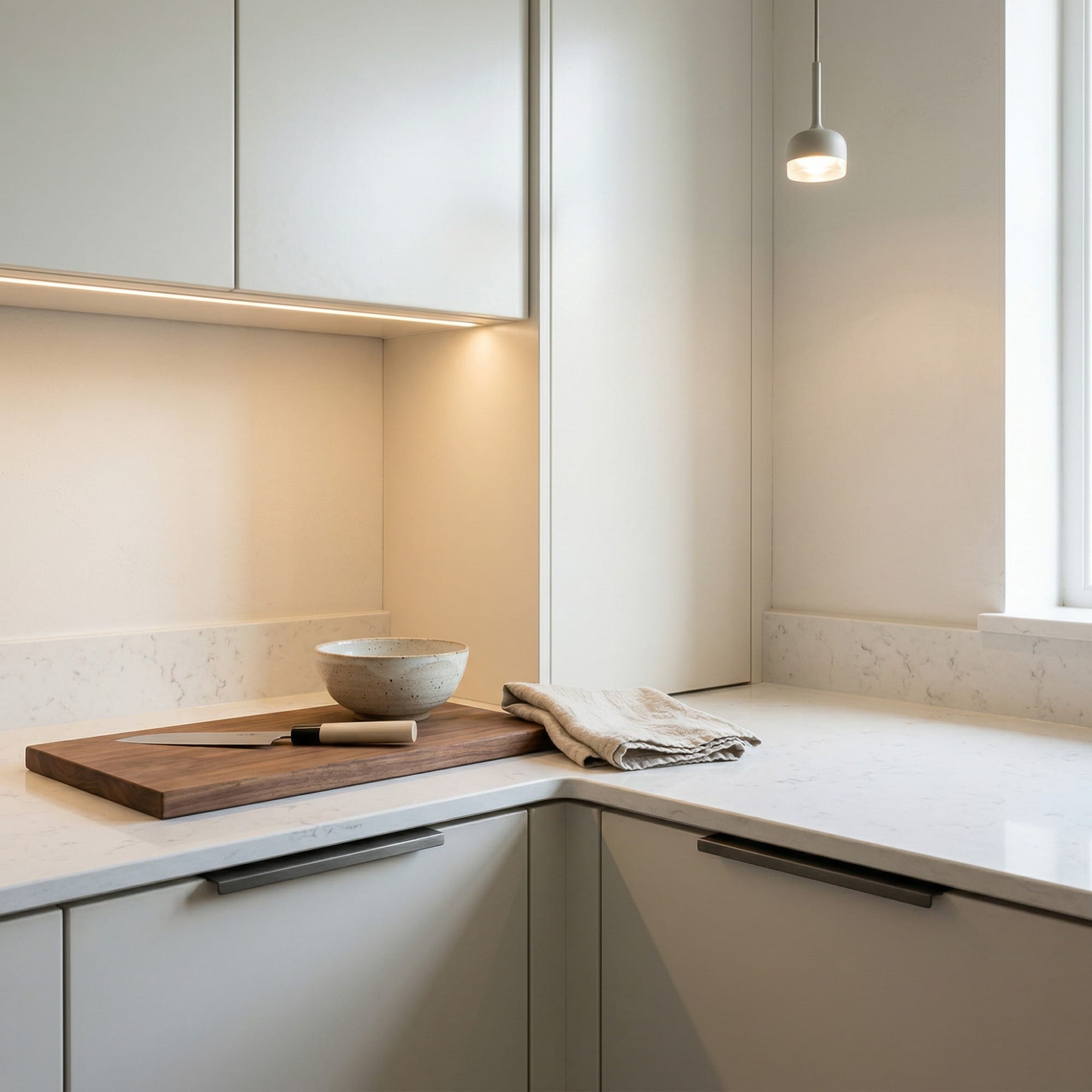 Mastercraft kitchen detail, bespoke design with quality craftsmanship and careful joinery