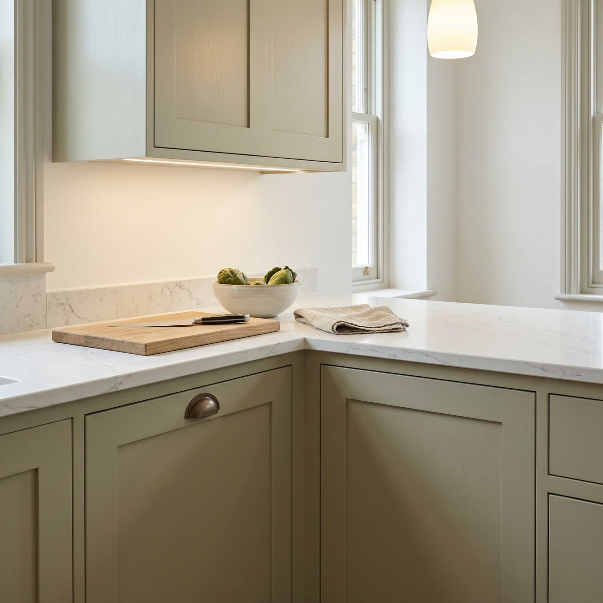 Mastercraft kitchen detail, bespoke design with quality craftsmanship and careful joinery