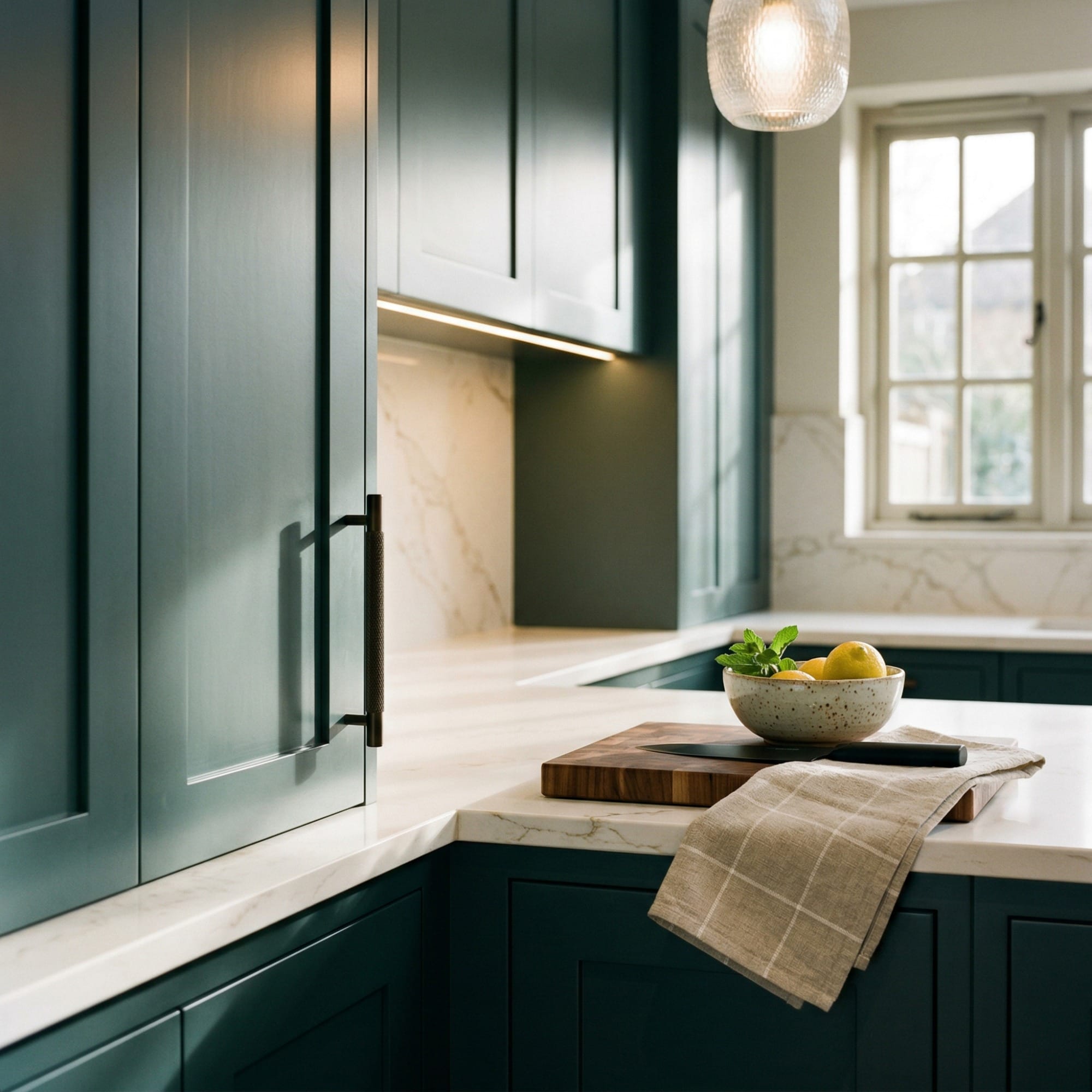 Mastercraft kitchen detail, bespoke design with quality craftsmanship and careful joinery