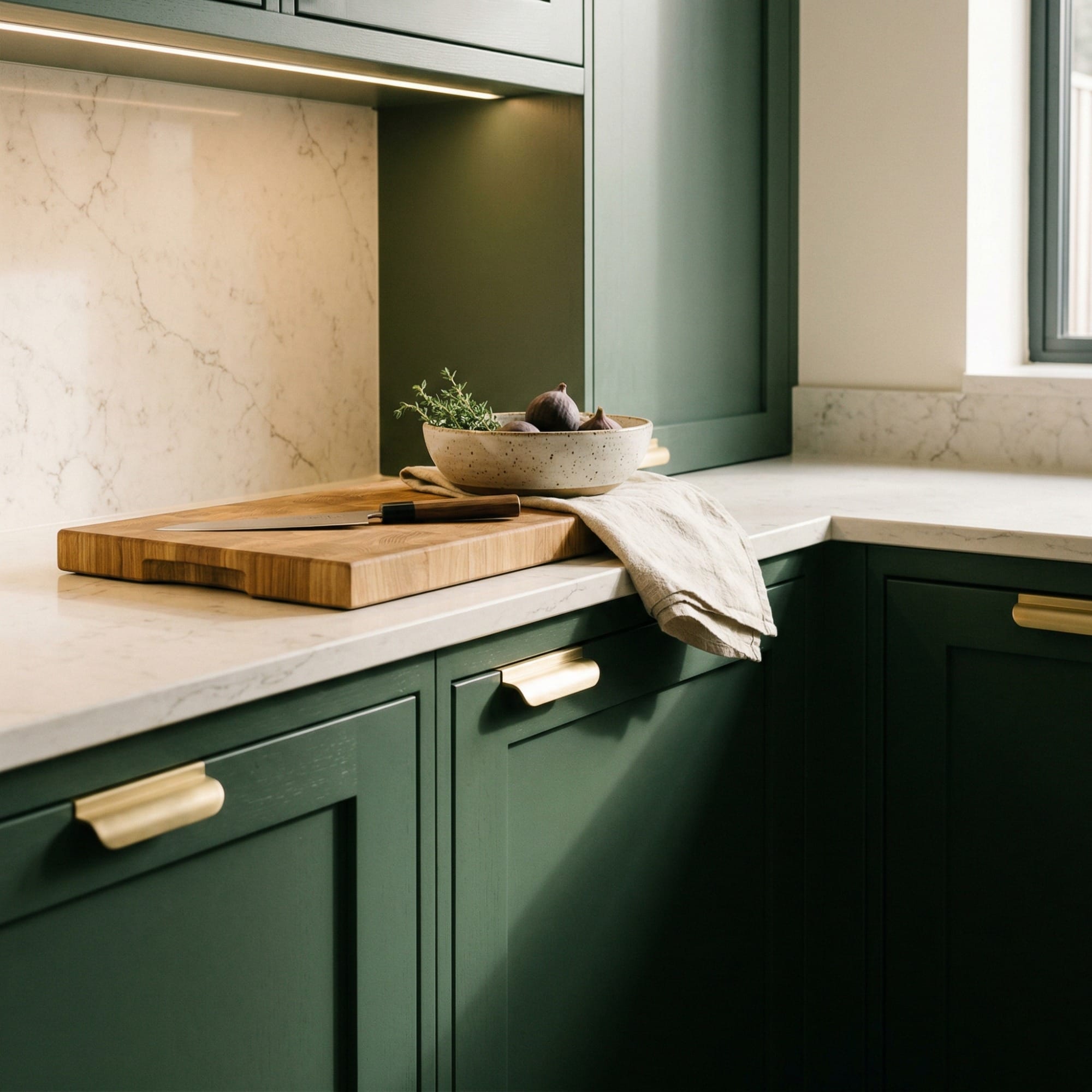 Mastercraft kitchen detail, bespoke design with quality craftsmanship and careful joinery