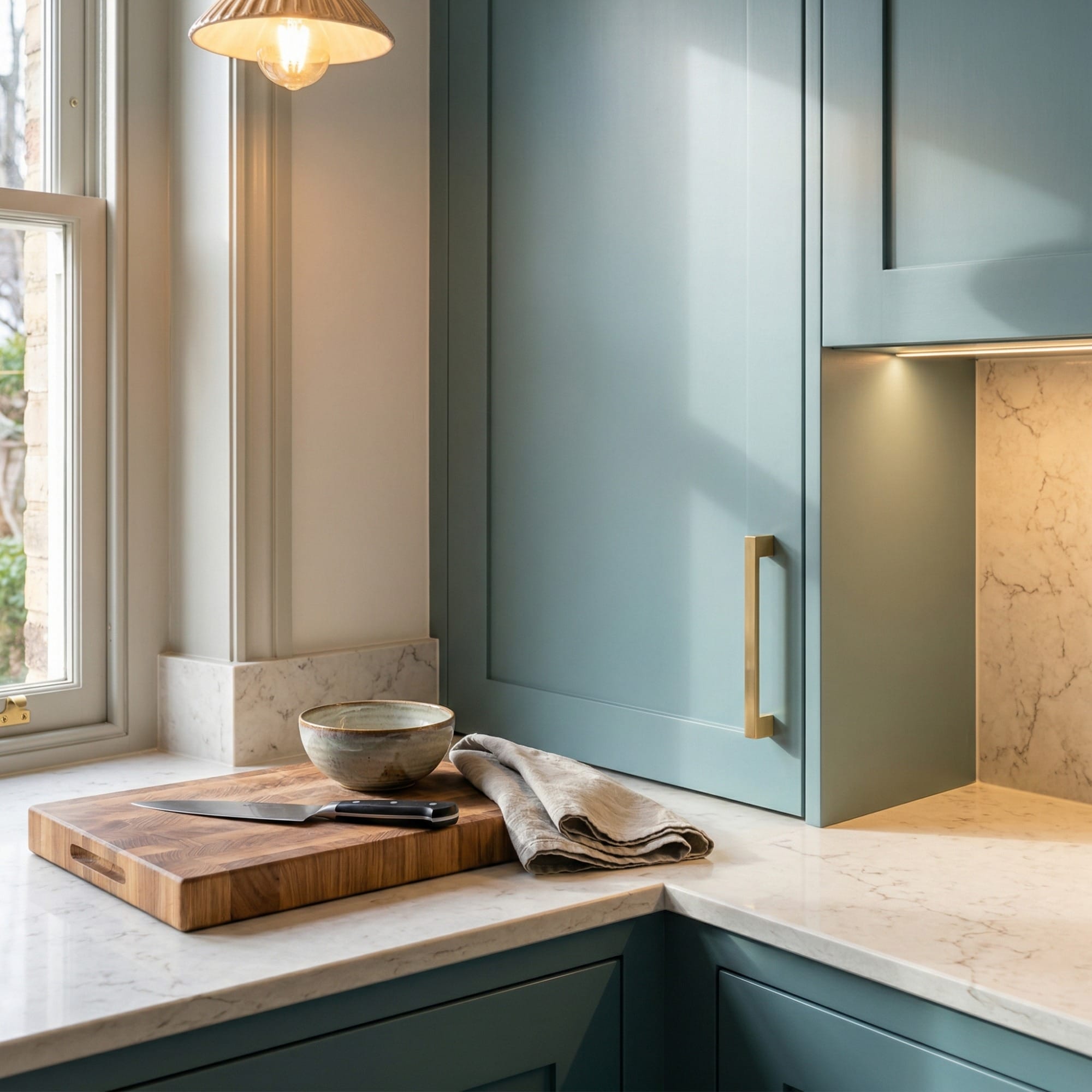 Mastercraft kitchen detail, bespoke design with quality craftsmanship and careful joinery