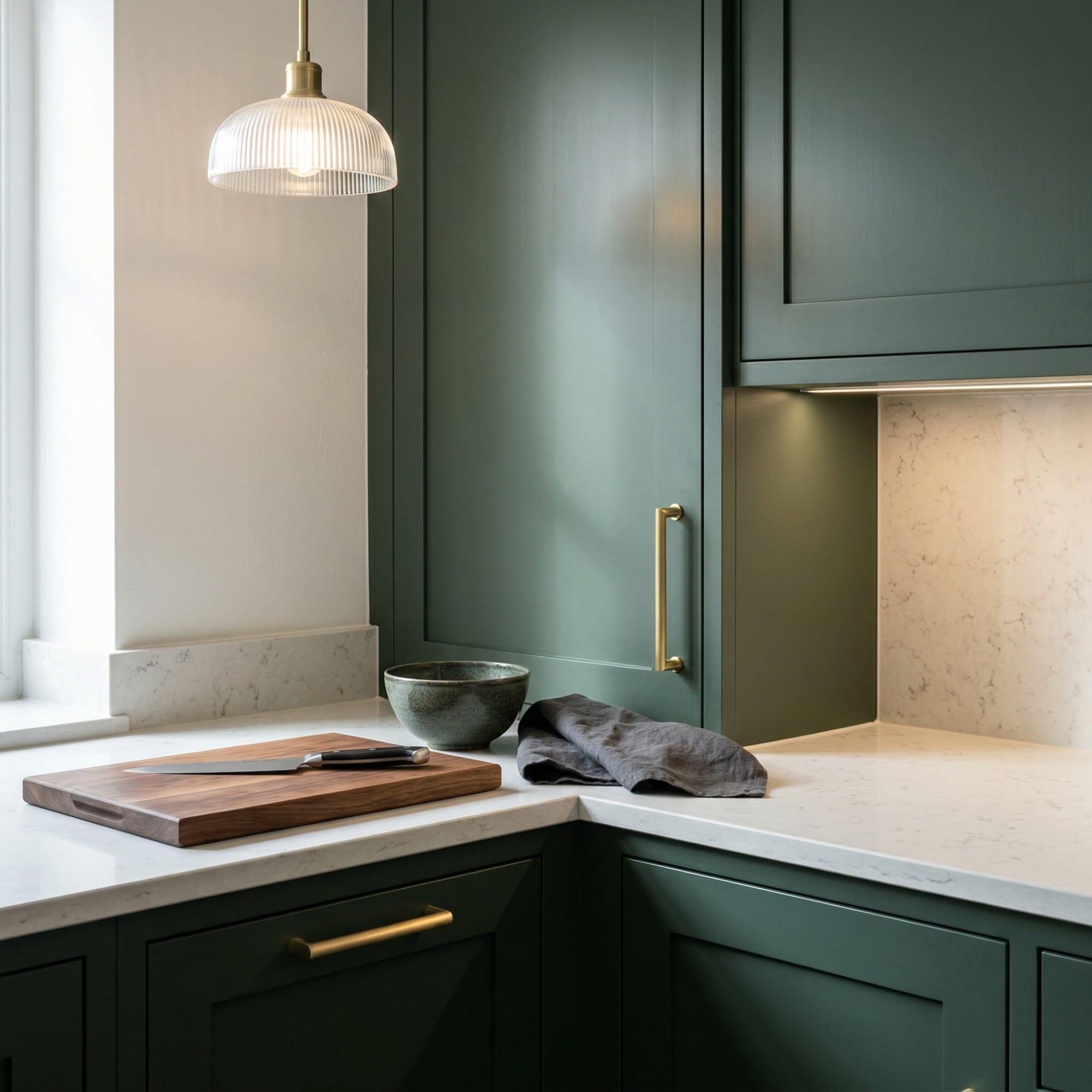 Mastercraft kitchen detail, bespoke design with quality craftsmanship and careful joinery