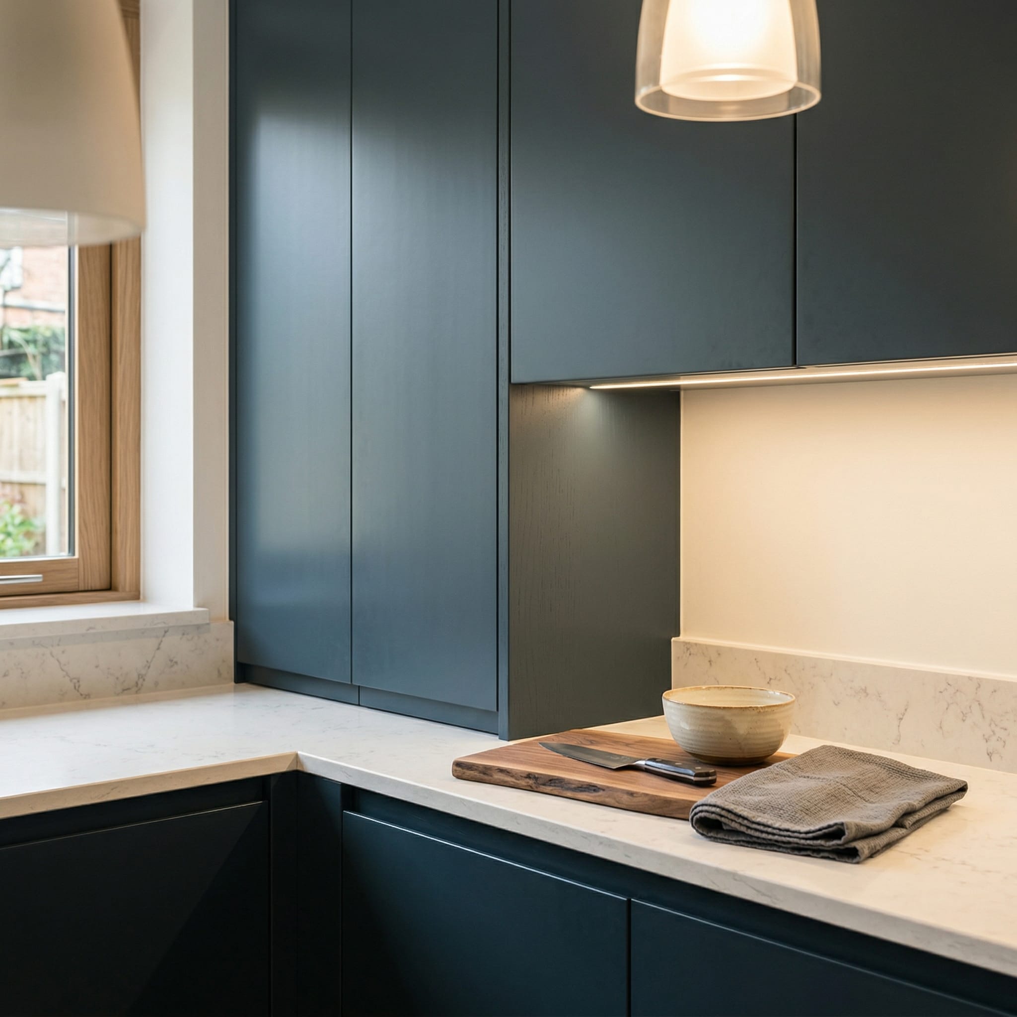 Mastercraft kitchen craftsmanship in East Anglia, bespoke joinery and premium material quality