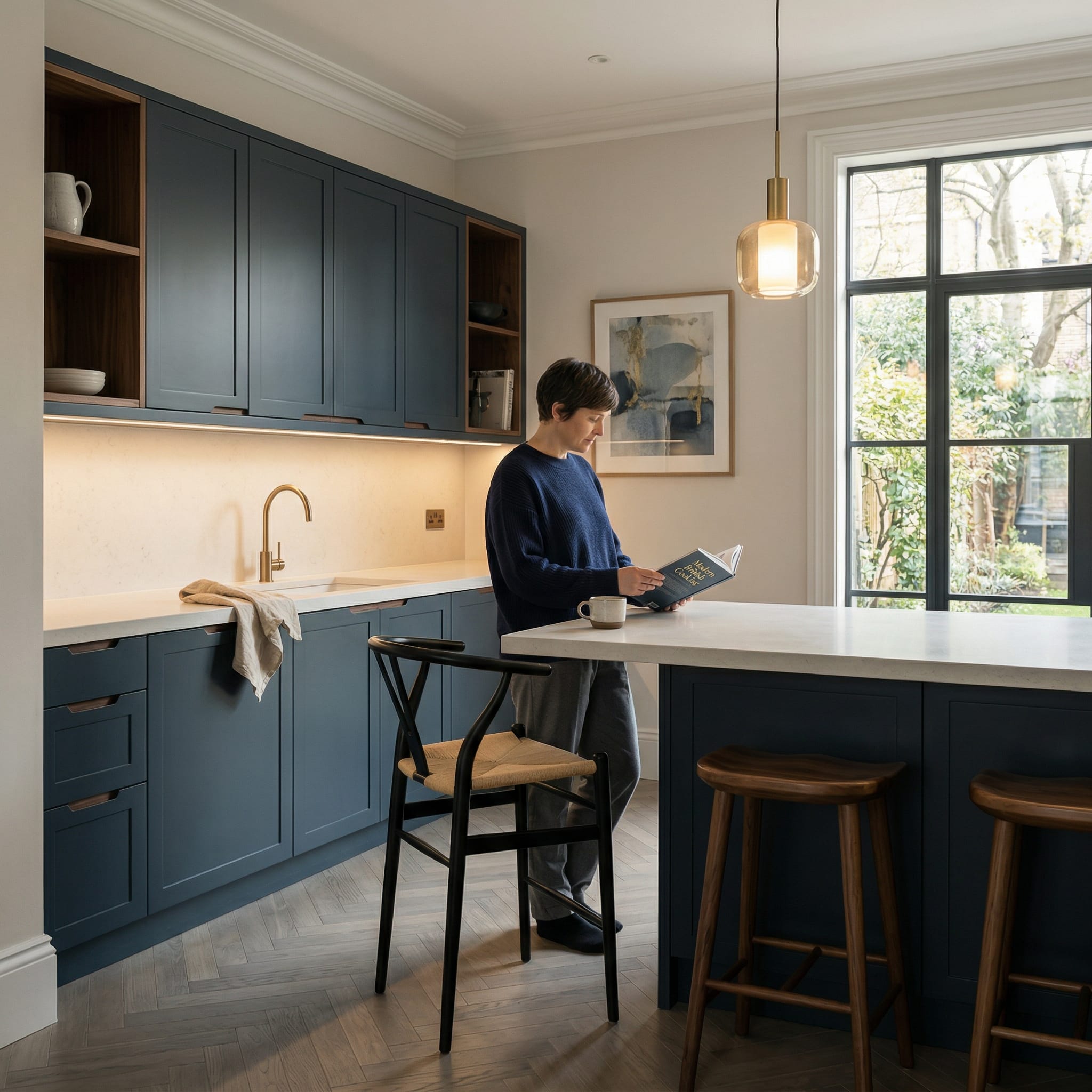 Mastercraft bespoke kitchen in London, designed, manufactured and installed by our own team