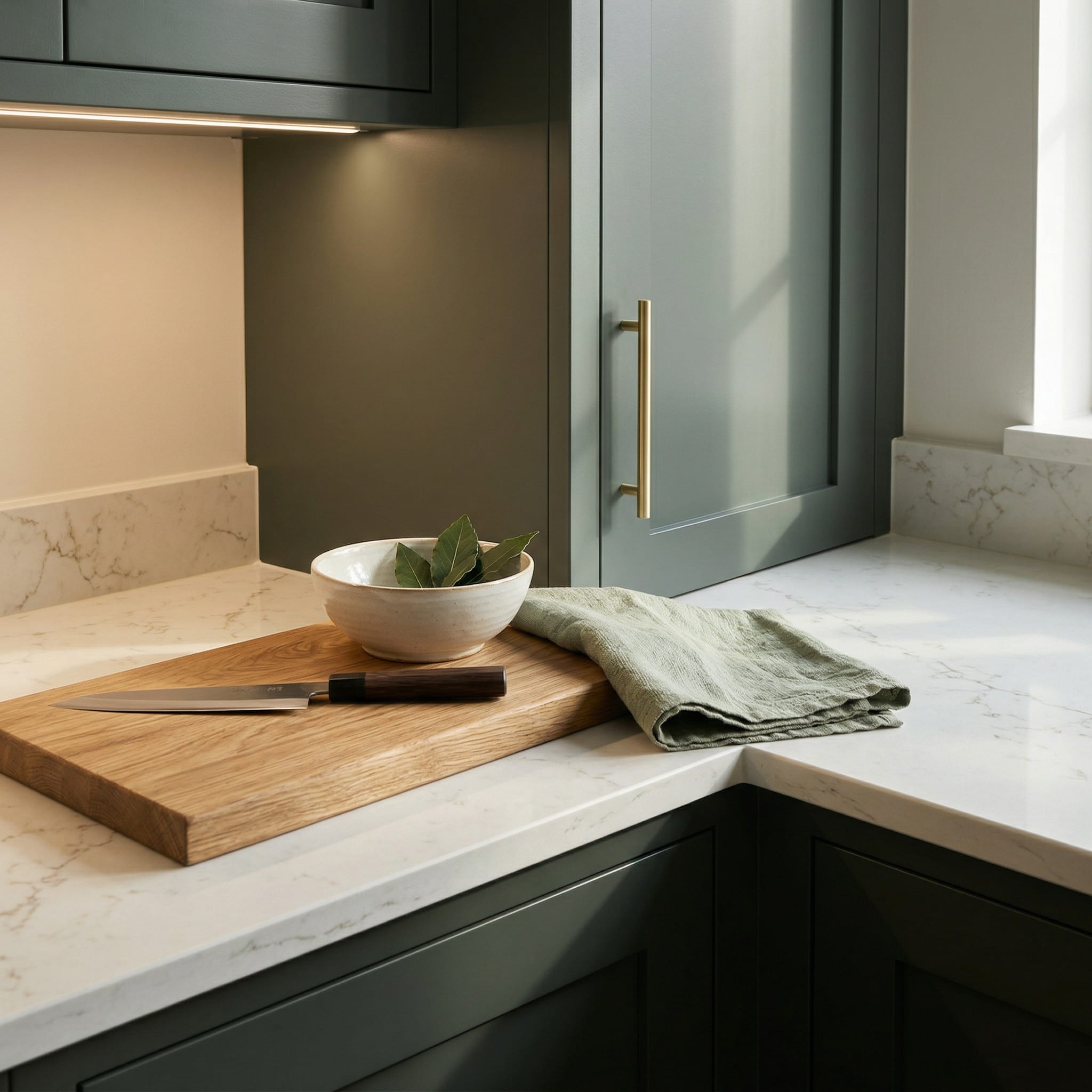 Mastercraft kitchen craftsmanship in South East, bespoke joinery and premium material quality