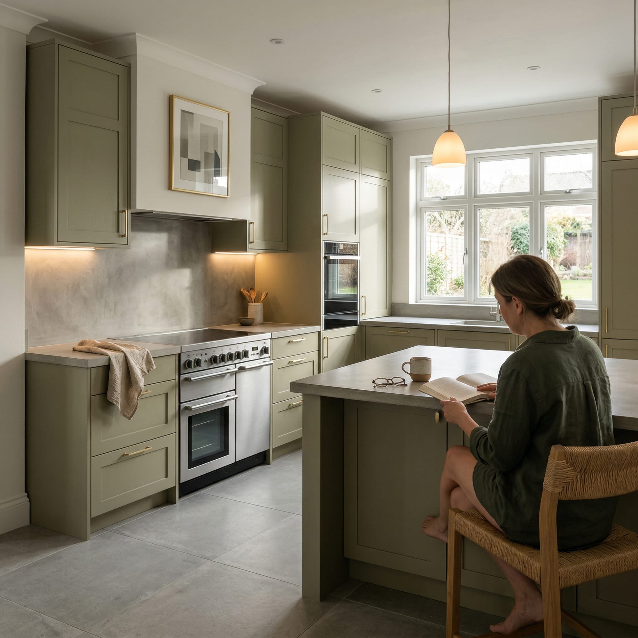 Bespoke kitchen designed for a Aberavon home, quality materials and considered layout