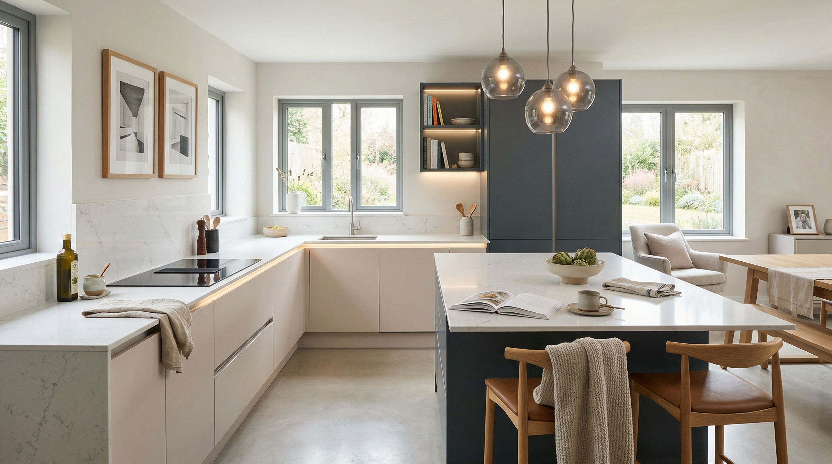 hero2_1200x675 Mastercraft bespoke kitchen in Bargoed, wide architectural view showing room volume and design quality