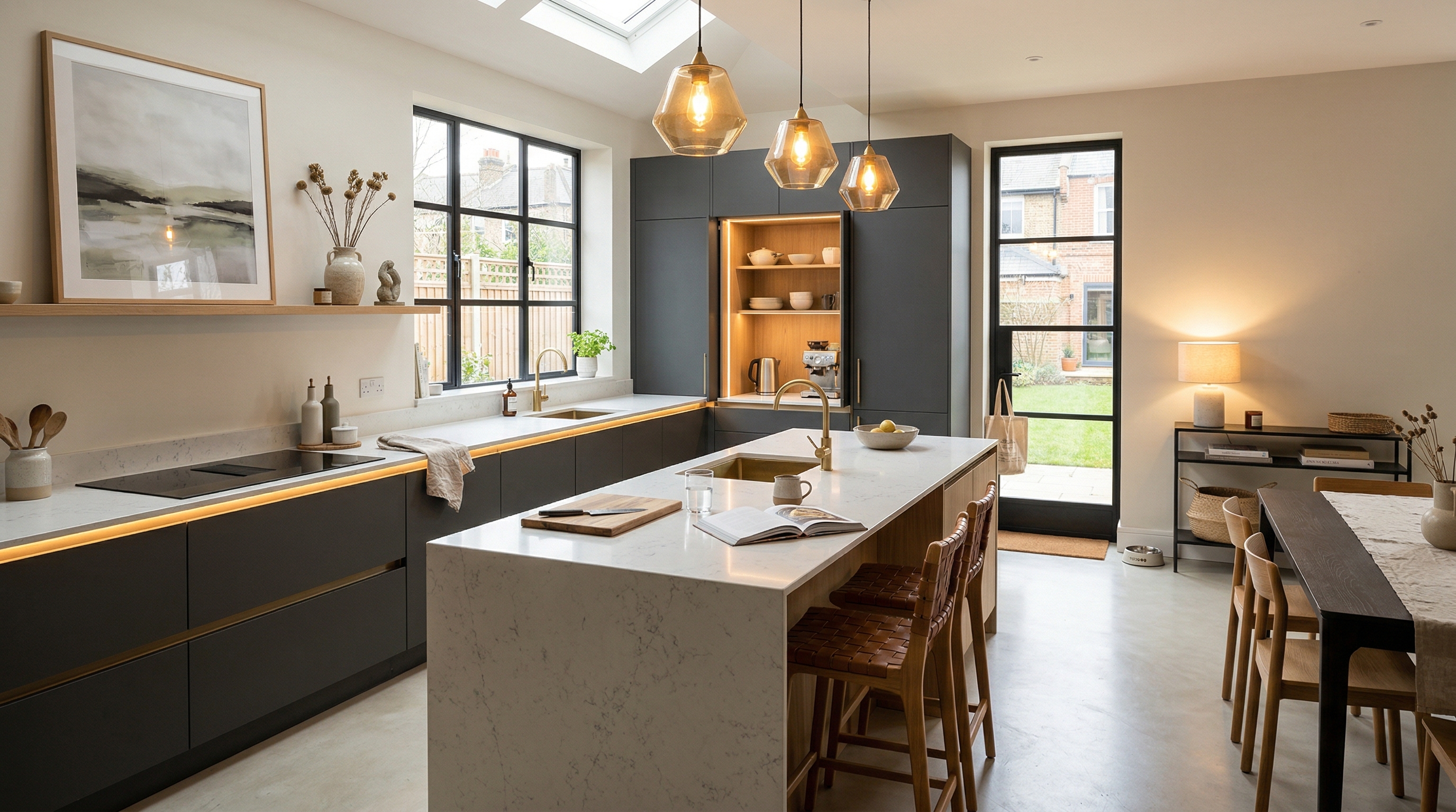 hero2_1200x675 Mastercraft bespoke kitchen in Barnet, wide architectural view showing room volume and design quality